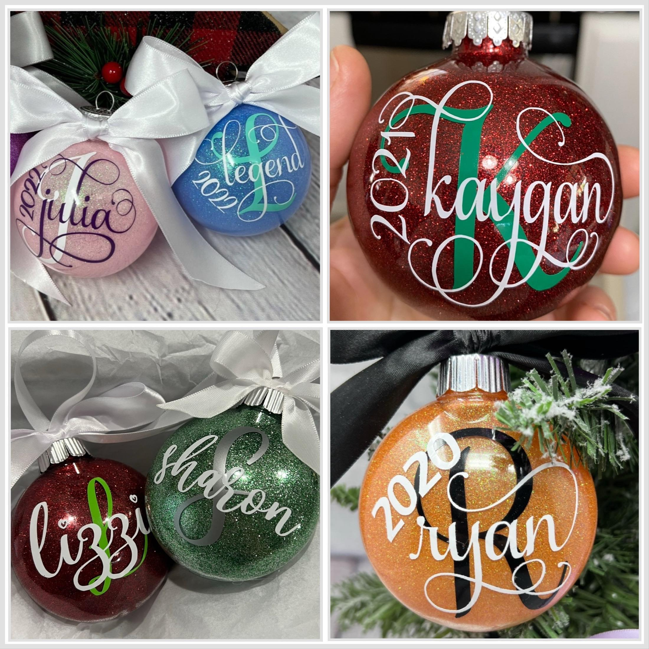 Personalized Christmas Tree Ornament - Custom Name, Font & Color Options 1 - MeasureMason Personalized Christmas Tree Ornament - Custom Name, Font & Color Options 1