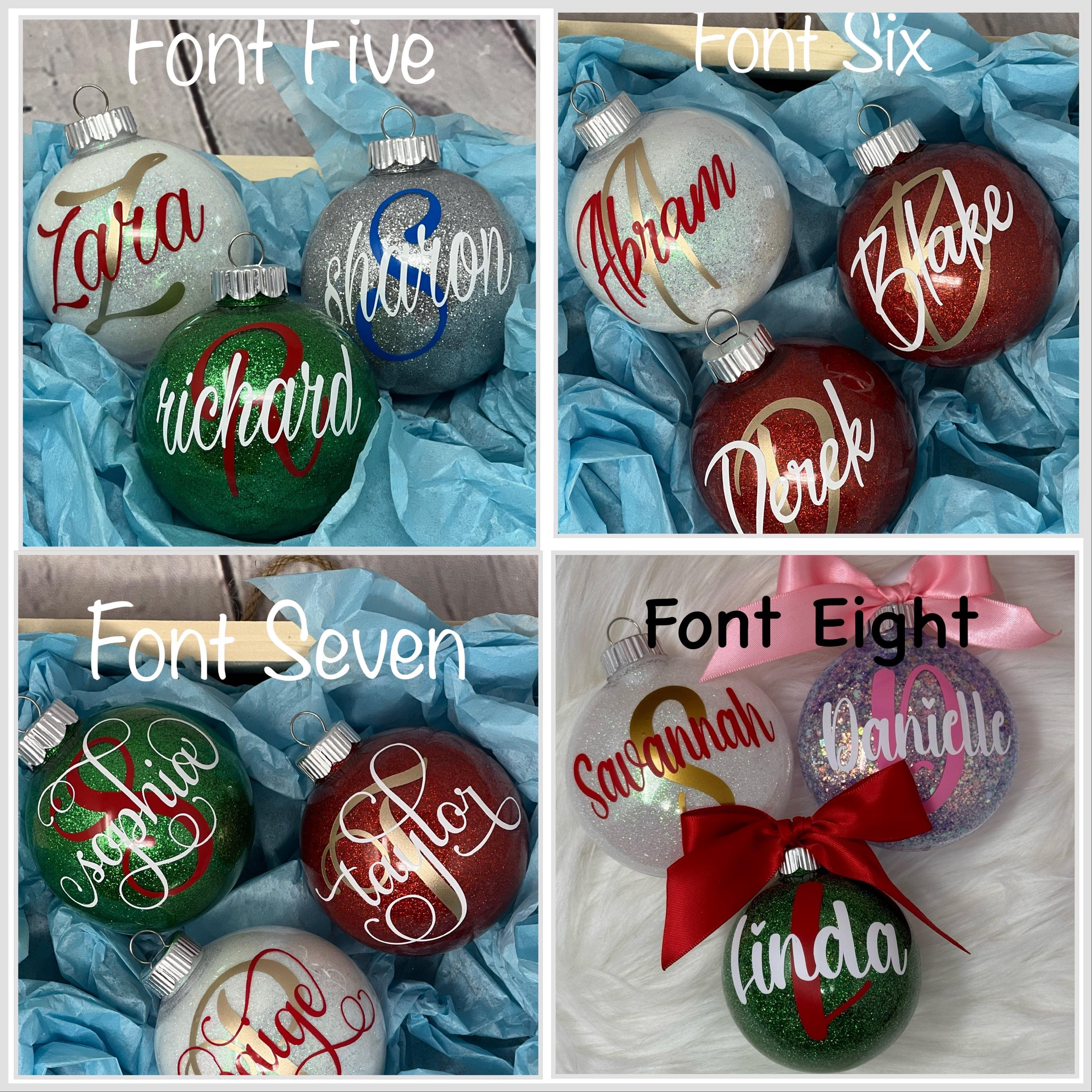 Personalized Christmas Tree Ornament - Custom Name, Font & Color Options 4 - MeasureMason Personalized Christmas Tree Ornament - Custom Name, Font & Color Options 4
