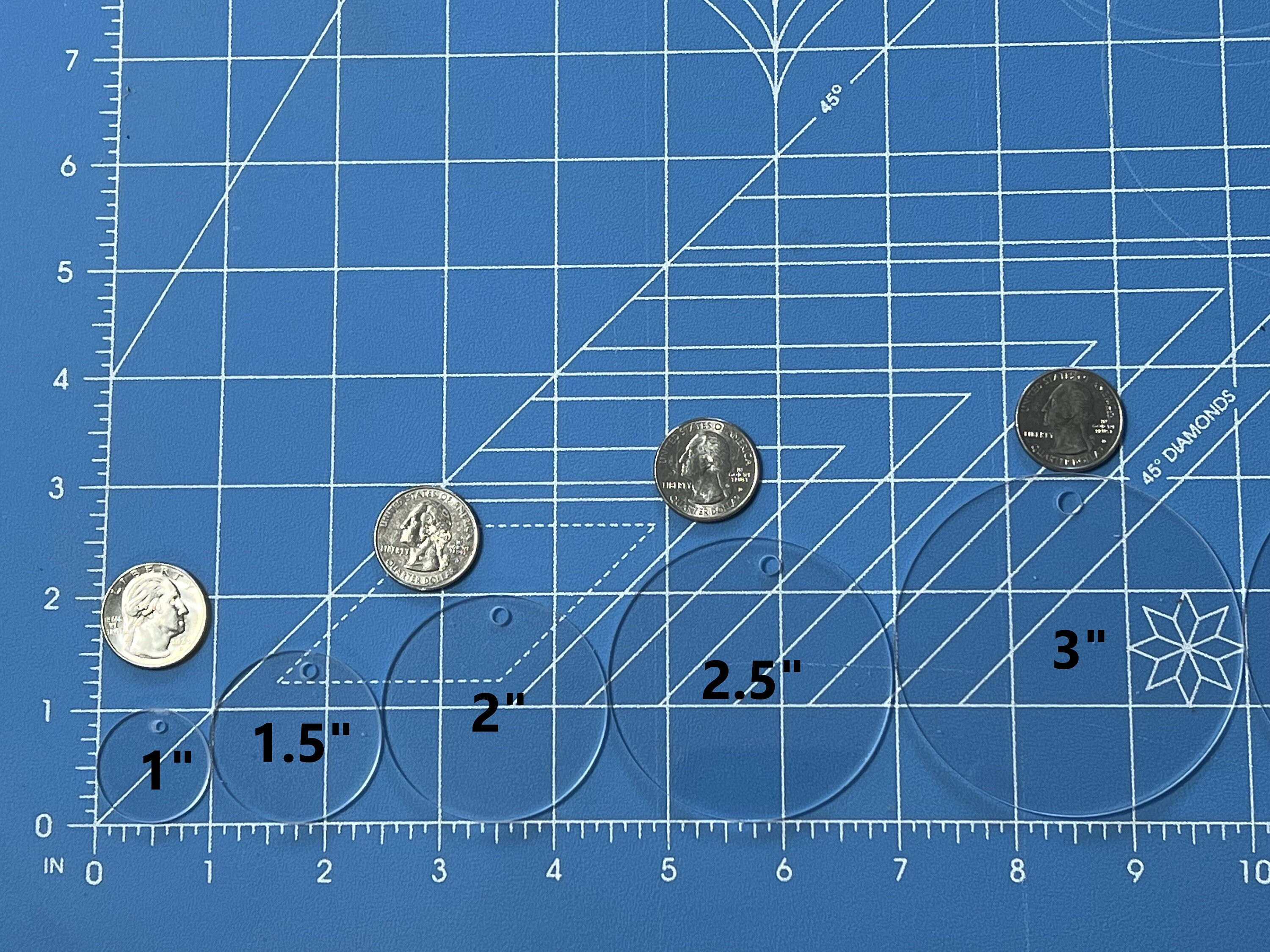 Clear Acrylic Circle Blanks 1-4 Inch for DIY Keychains, Sublimation, Jewelry & Engraving 2 - MeasureMason Clear Acrylic Circle Blanks 1-4 Inch for DIY Keychains, Sublimation, Jewelry & Engraving 2