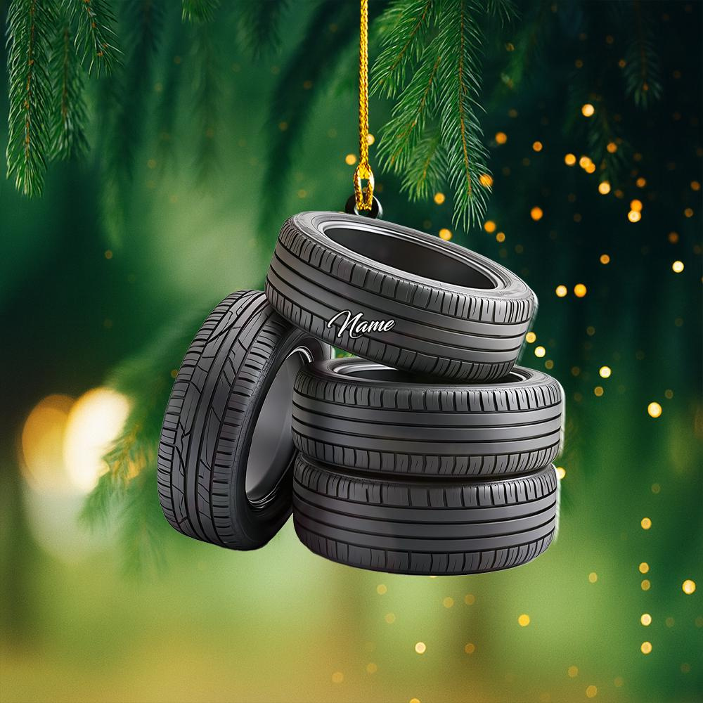 Personalized Car Tires Christmas Ornament – Custom Mechanic Tools Auto Garage Holiday Decor Thdso-1626 3 - MeasureMason Personalized Car Tires Christmas Ornament – Custom Mechanic Tools Auto Garage Holiday Decor Thdso-1626 3