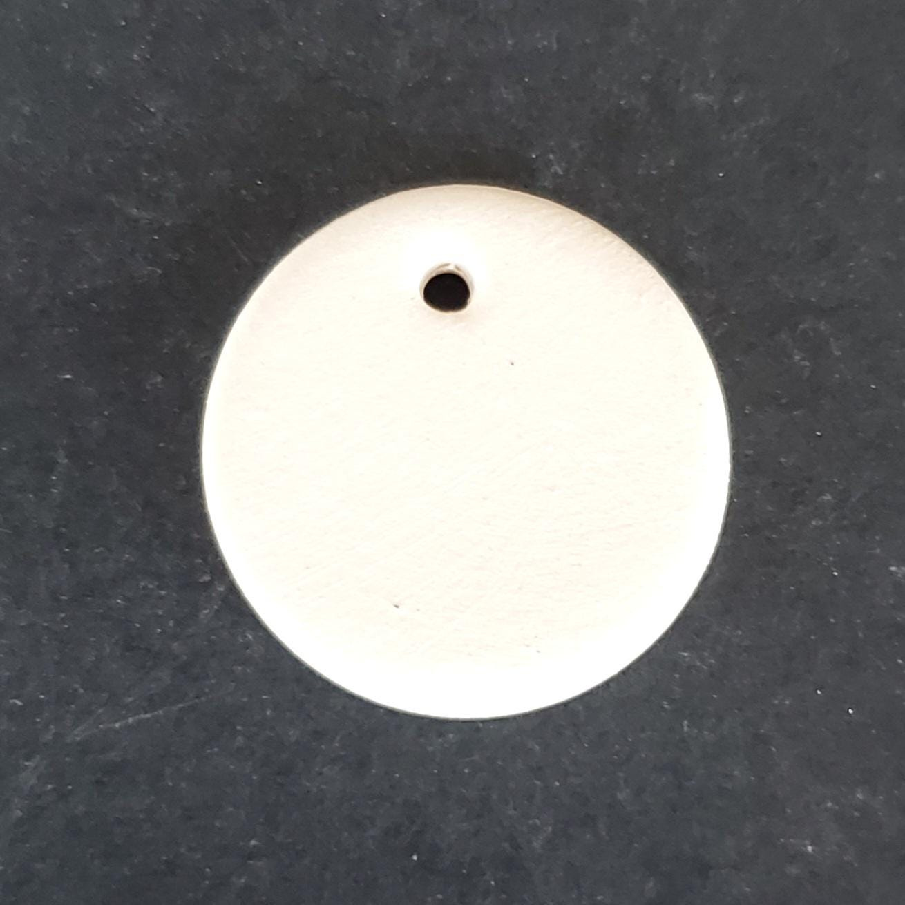 7/8" Blank Ceramic Circle Pendant, Bisque for Paint Glaze, DIY Jewelry 4 - MeasureMason 7/8" Blank Ceramic Circle Pendant, Bisque for Paint Glaze, DIY Jewelry 4