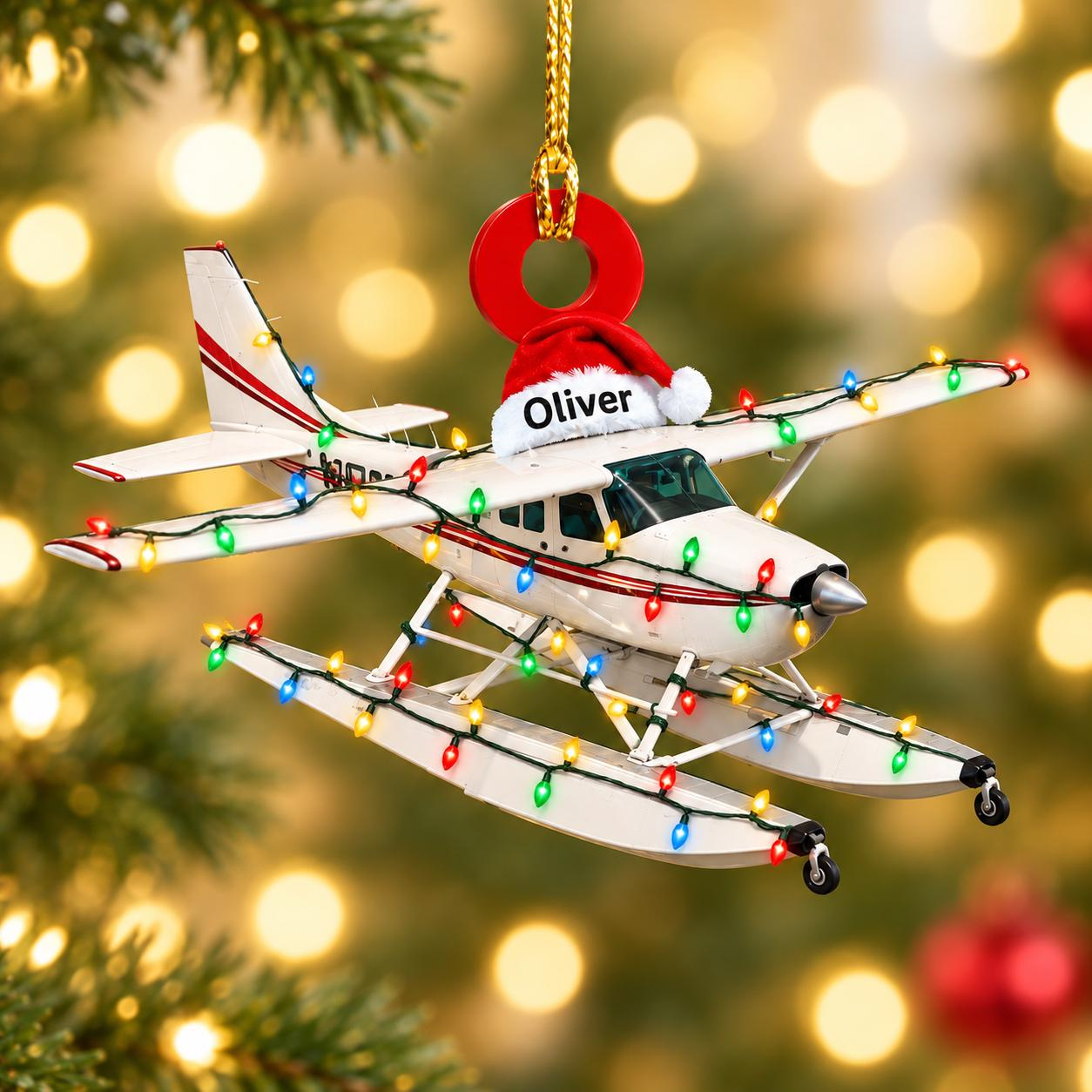 Personalized Christmas Ornament with Custom Name - 2D Flat Hanging Holiday Keepsake Tree Decoration 1 - MeasureMason Personalized Christmas Ornament with Custom Name - 2D Flat Hanging Holiday Keepsake Tree Decoration 1
