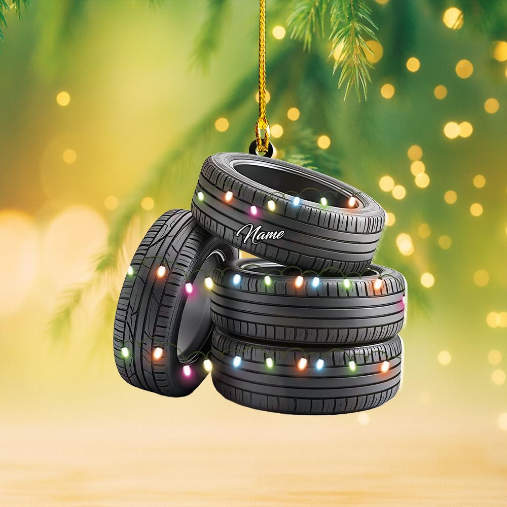 Personalized Car Tires Christmas Ornament – Custom Mechanic Tools Auto Garage Holiday Decor Thdso-1626 2 - MeasureMason Personalized Car Tires Christmas Ornament – Custom Mechanic Tools Auto Garage Holiday Decor Thdso-1626 2