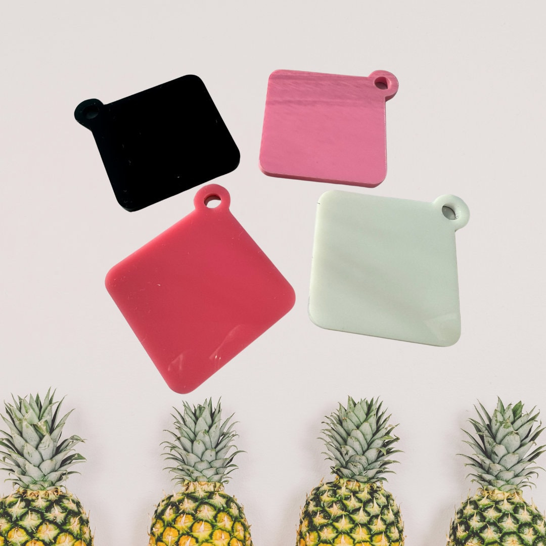 12 Rounded Square Acrylic Blanks 2x2 inch – Keychain Craft Blanks for QR Code, Logo, Sublimation UV Printable 12 Rounded Square Acrylic Blanks 2x2 inch – Keychain Craft Blanks for QR Code, Logo, Sublimation UV Printable