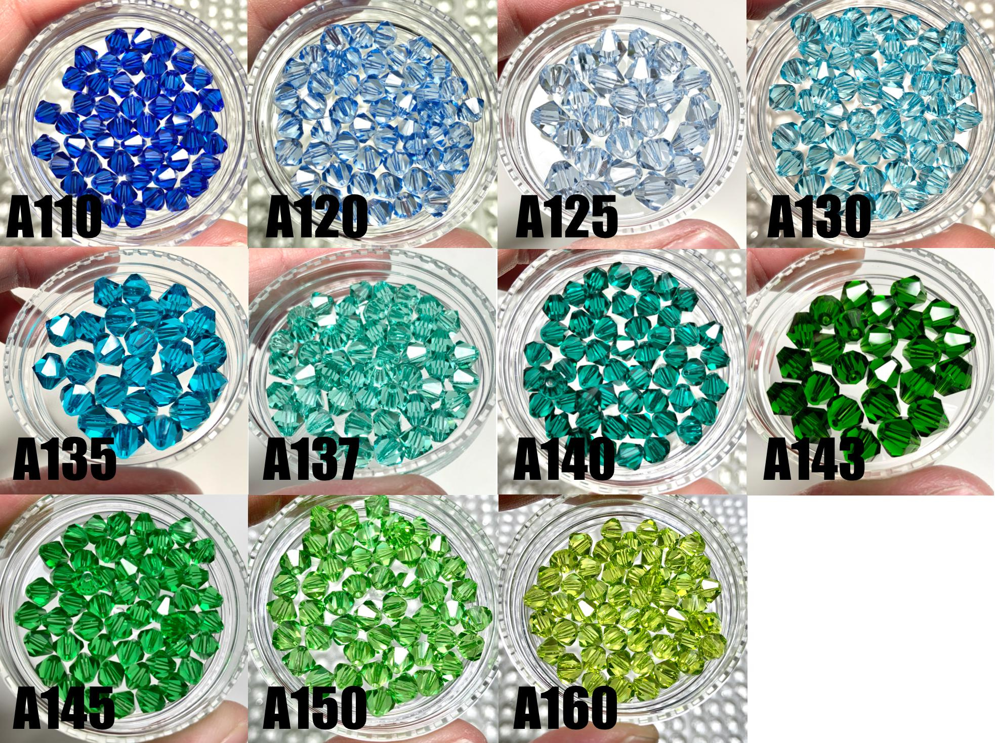 4mm Bicone Crystal Glass Beads - 100pcs for Jewelry Suncatchers & Car Charms 2 - MeasureMason 4mm Bicone Crystal Glass Beads - 100pcs for Jewelry Suncatchers & Car Charms 2