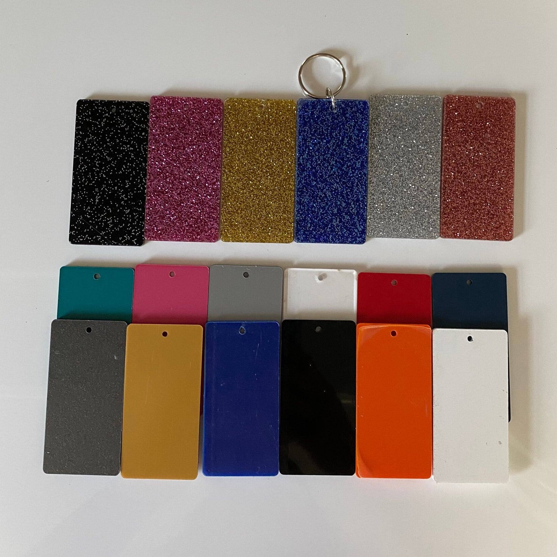 Acrylic Blank Keychain & Craft Supplies Rectangle Cut Outs for DIY Projects Acrylic Blank Keychain & Craft Supplies Rectangle Cut Outs for DIY Projects