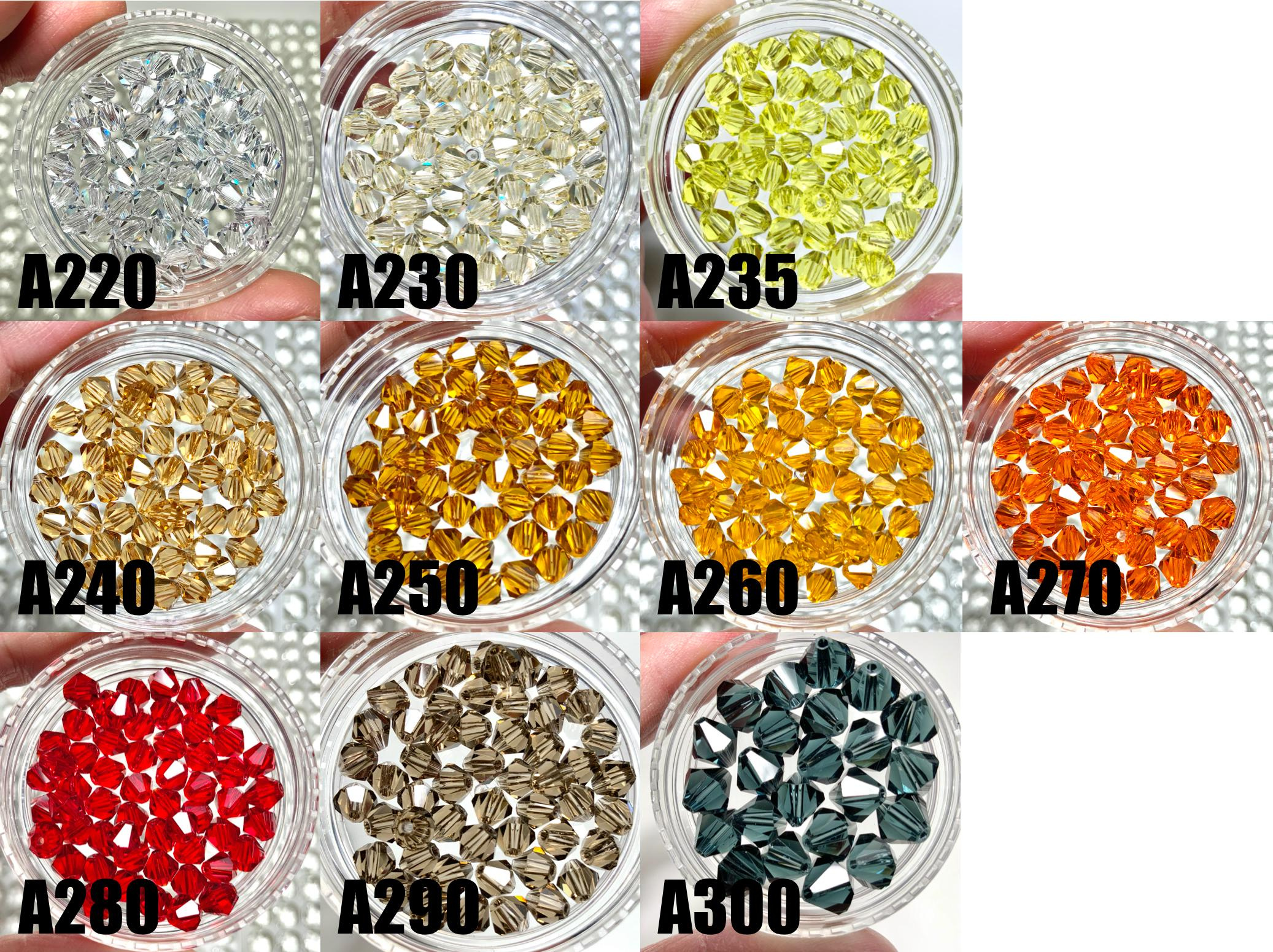 4mm Bicone Crystal Glass Beads - 100pcs for Jewelry Suncatchers & Car Charms 4 - MeasureMason 4mm Bicone Crystal Glass Beads - 100pcs for Jewelry Suncatchers & Car Charms 4