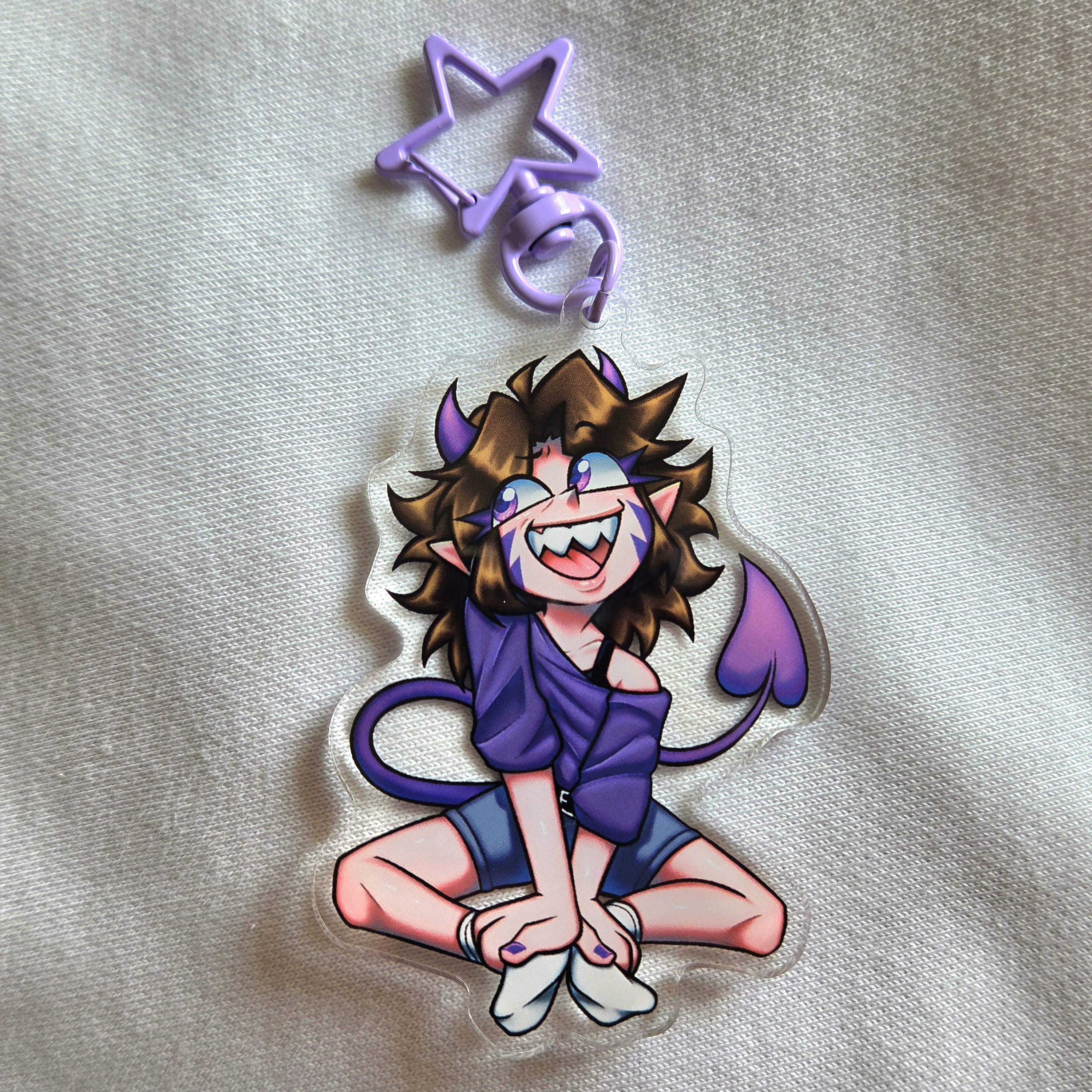 Catsacue Demir Acrylic Keychain - Original Character Charm
