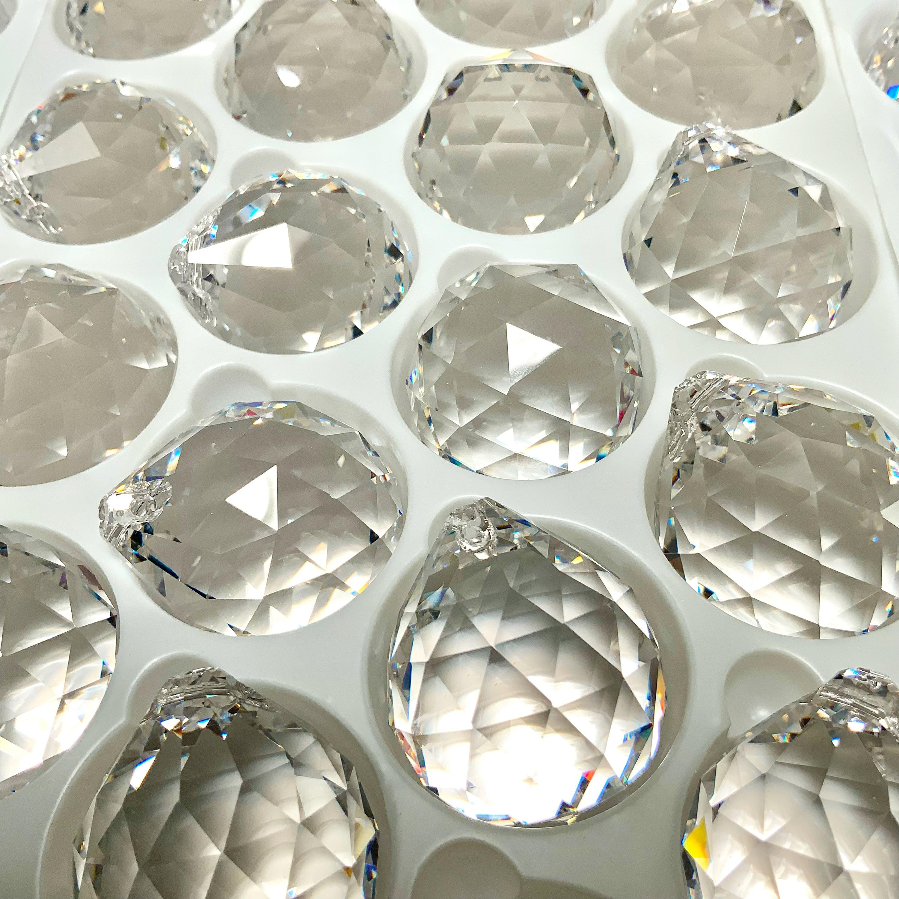 30mm Clear Crystal Ball Prism – Suncatcher Component for Chandelier & Window Decor 1 - MeasureMason 30mm Clear Crystal Ball Prism – Suncatcher Component for Chandelier & Window Decor 1