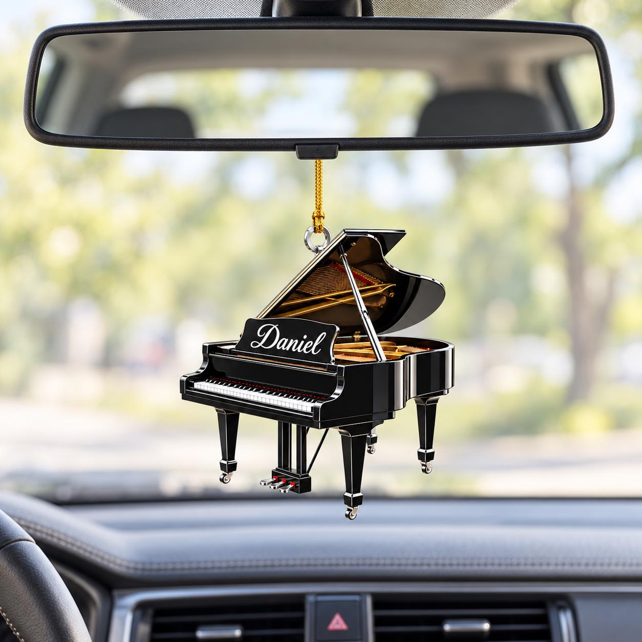 Personalized Piano Christmas Ornament, Custom Music Xmas Keepsake, Pianist Music Lover Gift, Flat 2D Tree Hanging 4 - MeasureMason Personalized Piano Christmas Ornament, Custom Music Xmas Keepsake, Pianist Music Lover Gift, Flat 2D Tree Hanging 4