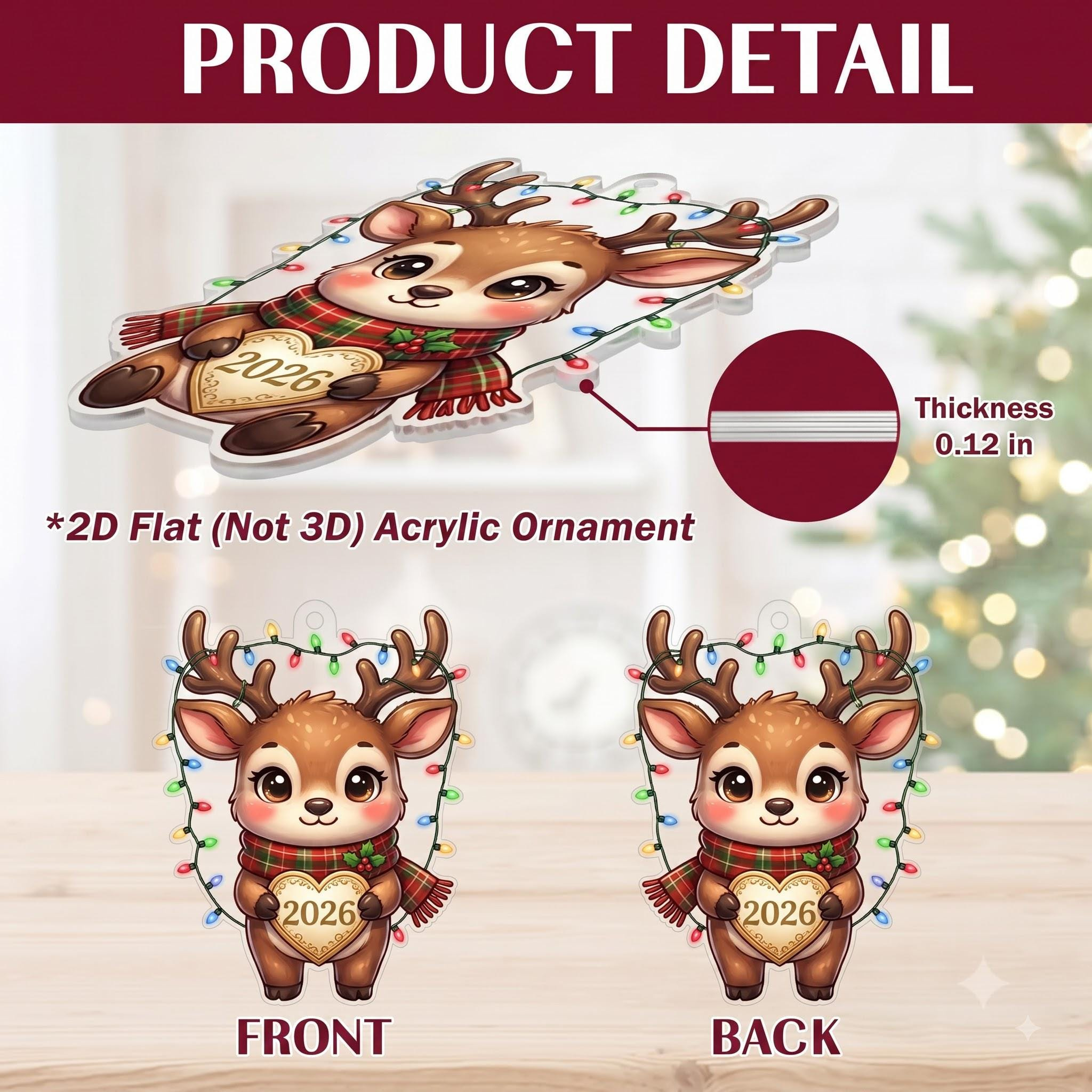 Personalized Knitting Ornament Custom Name 2026 Yarn Tree Christmas Crocheter Knitter Keepsake Acrylic Hanging 4 - MeasureMason Personalized Knitting Ornament Custom Name 2026 Yarn Tree Christmas Crocheter Knitter Keepsake Acrylic Hanging 4