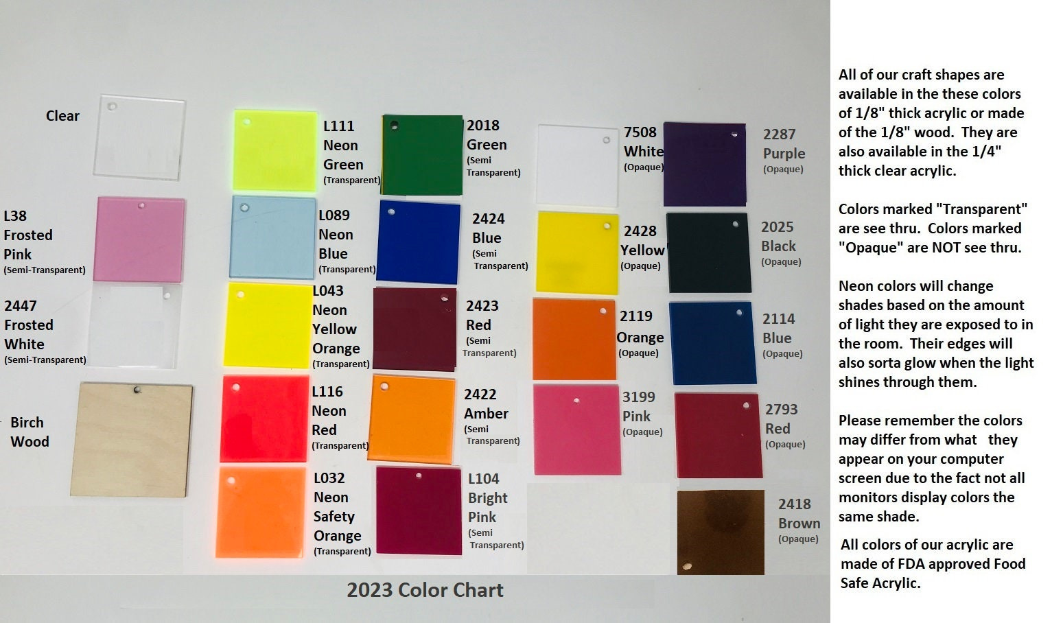 Choice of 25 Colors Acrylic Coffin Blanks - With or Without Holes - DIY Keychain Charms 1 - MeasureMason Choice of 25 Colors Acrylic Coffin Blanks - With or Without Holes - DIY Keychain Charms 1