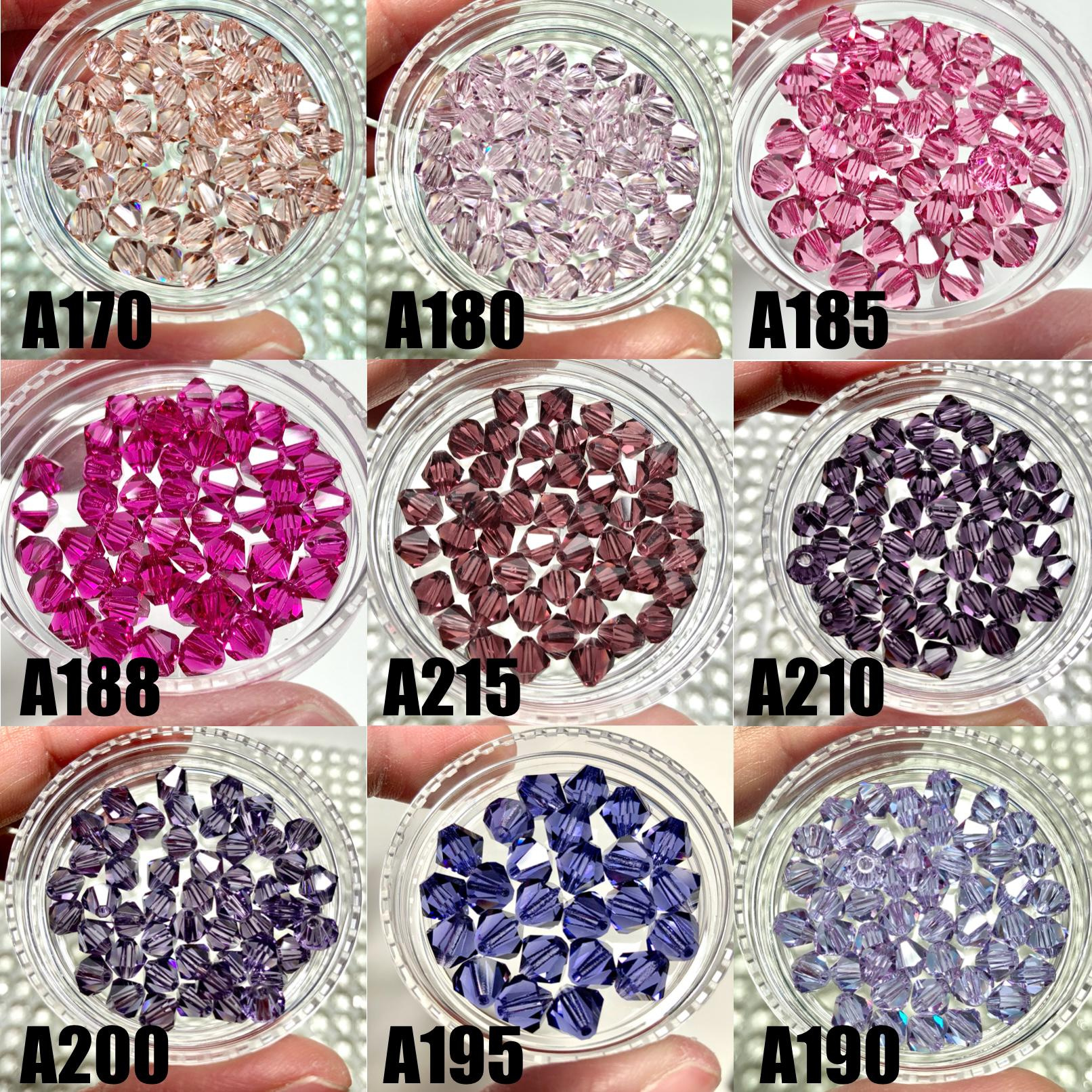 4mm Bicone Crystal Glass Beads - 100pcs for Jewelry Suncatchers & Car Charms 3 - MeasureMason 4mm Bicone Crystal Glass Beads - 100pcs for Jewelry Suncatchers & Car Charms 3