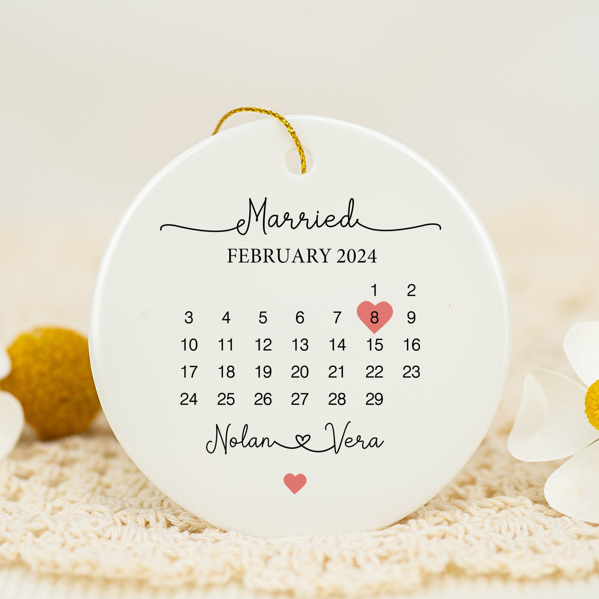Personalized Mr & Mrs Wedding Heart Plaque - Custom Wedding Date Keepsake Ornament 2 - MeasureMason Personalized Mr & Mrs Wedding Heart Plaque - Custom Wedding Date Keepsake Ornament 2