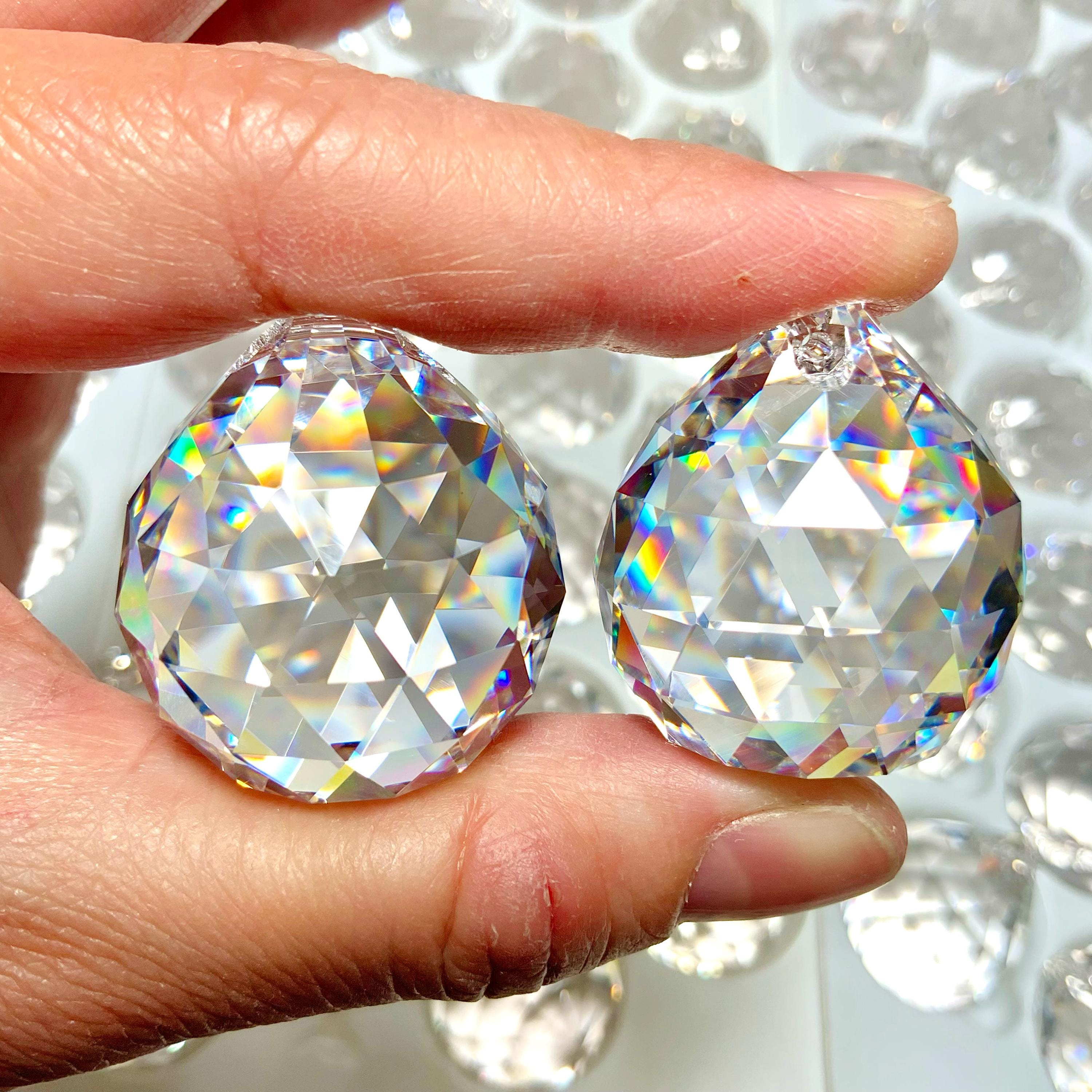 30mm Clear Crystal Ball Prism – Suncatcher Component for Chandelier & Window Decor 30mm Clear Crystal Ball Prism – Suncatcher Component for Chandelier & Window Decor