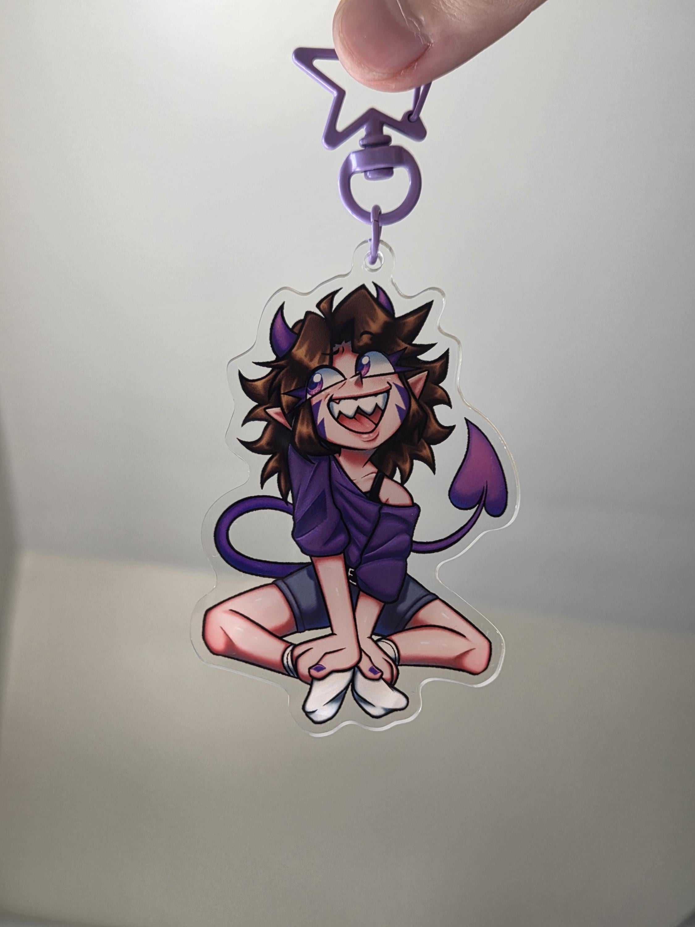 Catsacue Demir Acrylic Keychain - Original Character Charm 1 - MeasureMason Catsacue Demir Acrylic Keychain - Original Character Charm 1