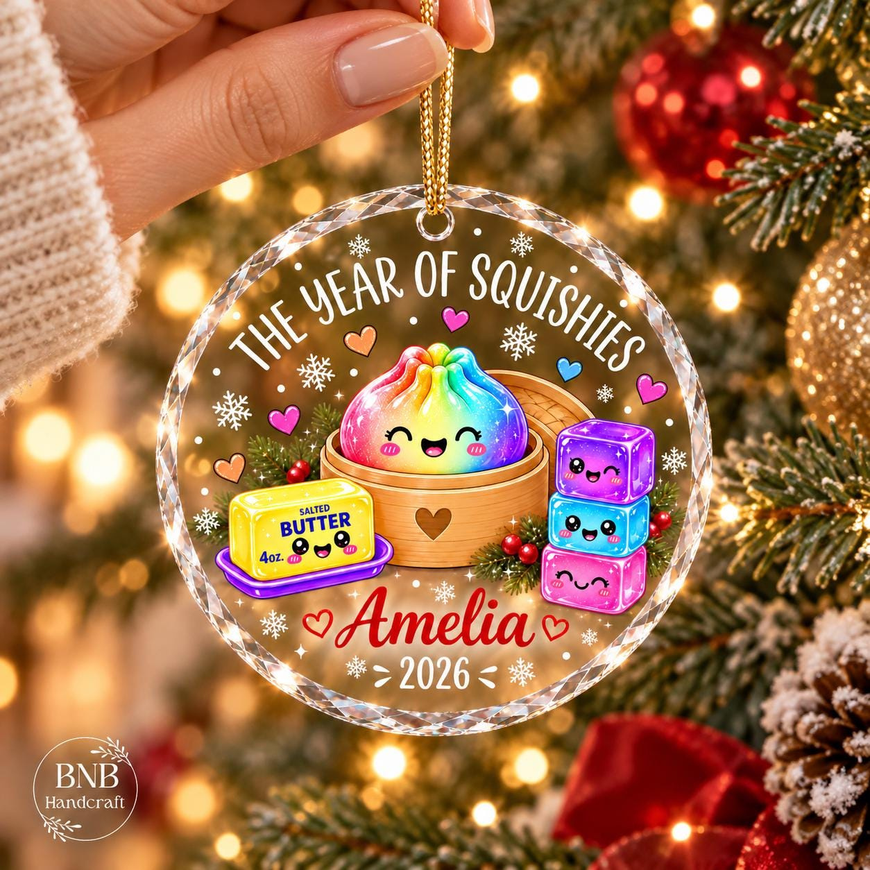 Personalized Kids Christmas Ornament - Custom Name & Year Keepsake 2 - MeasureMason Personalized Kids Christmas Ornament - Custom Name & Year Keepsake 2