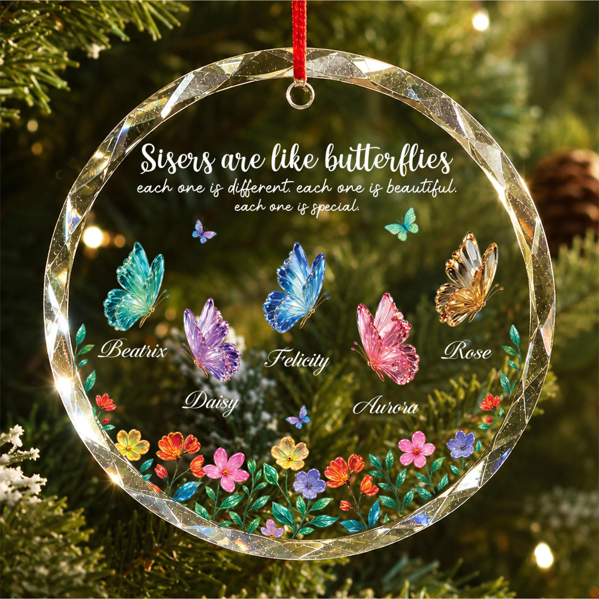 Personalized Best Friends Forever Ornament - Custom Names & Date Christmas Tree Decoration