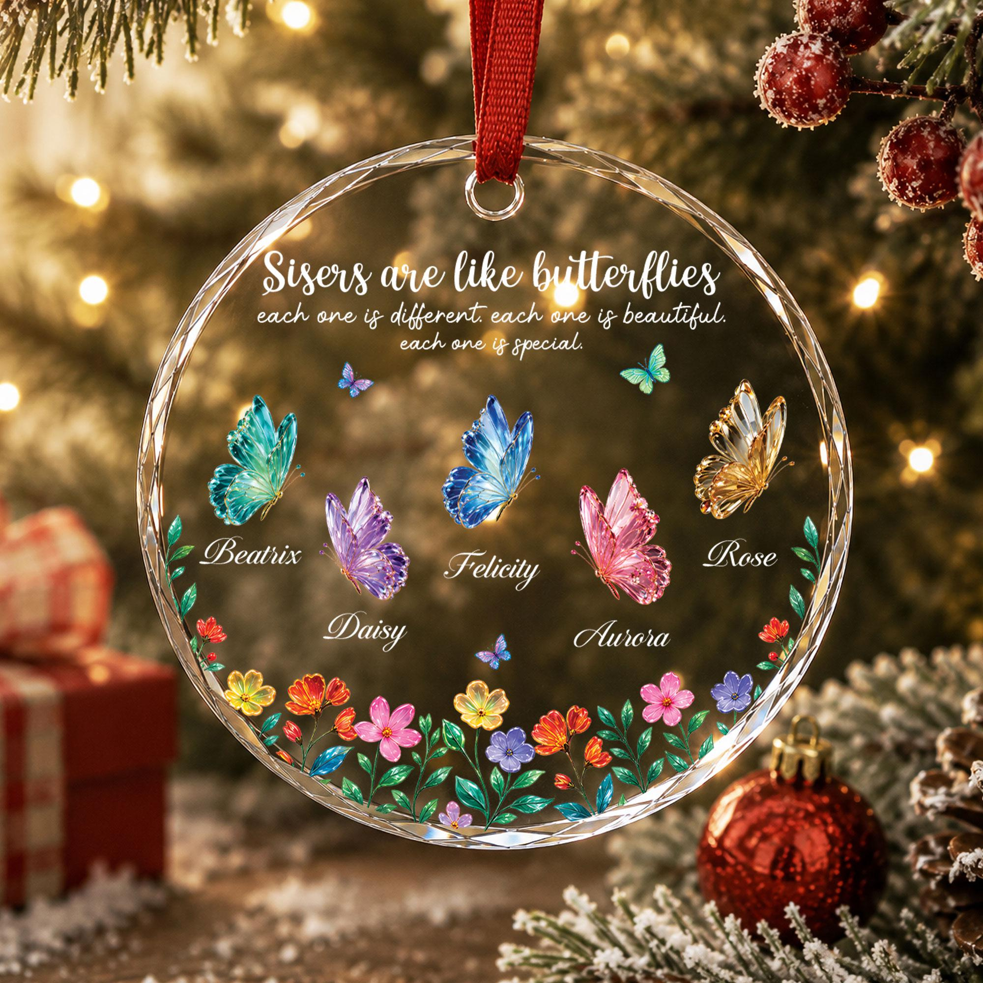 Personalized Best Friends Forever Ornament - Custom Names & Date Christmas Tree Decoration 3 - MeasureMason Personalized Best Friends Forever Ornament - Custom Names & Date Christmas Tree Decoration 3