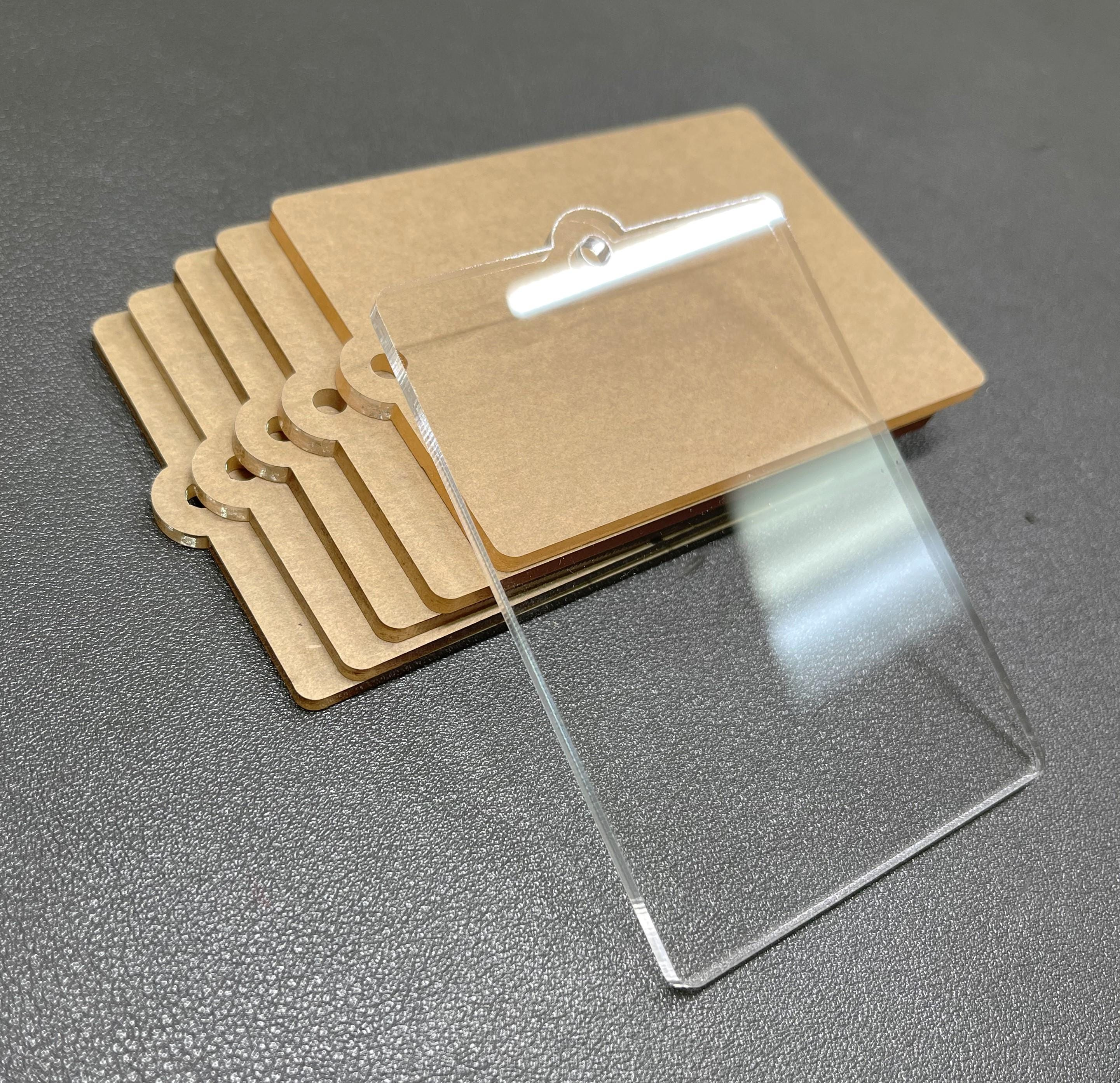 Customizable 3mm Cast Acrylic Blanks for DIY Crafts, Personalized Ornaments & Gift Tags