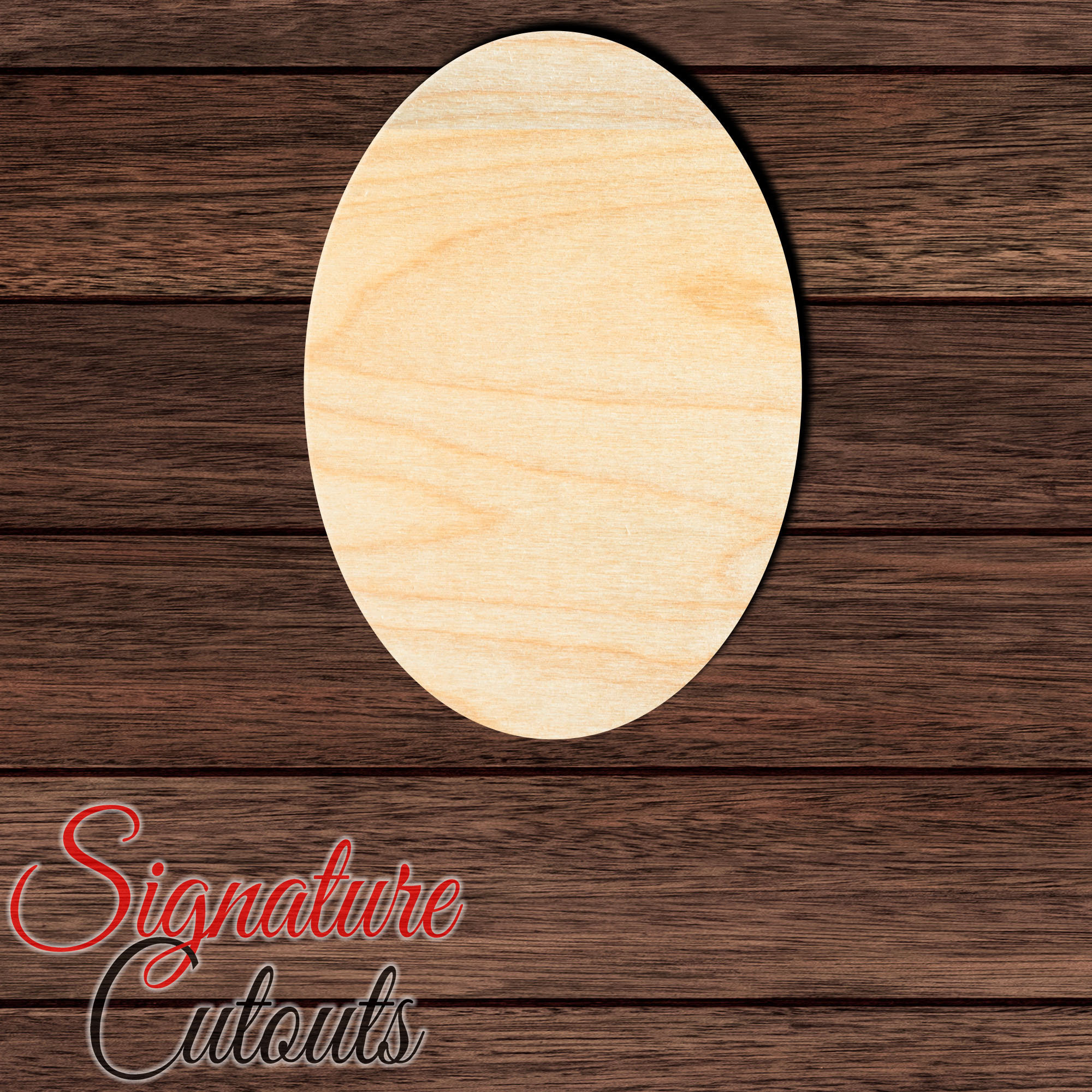 Oval Wood Cutout Unfinished Birch Plywood Ellipse Craft Blank for DIY Decor