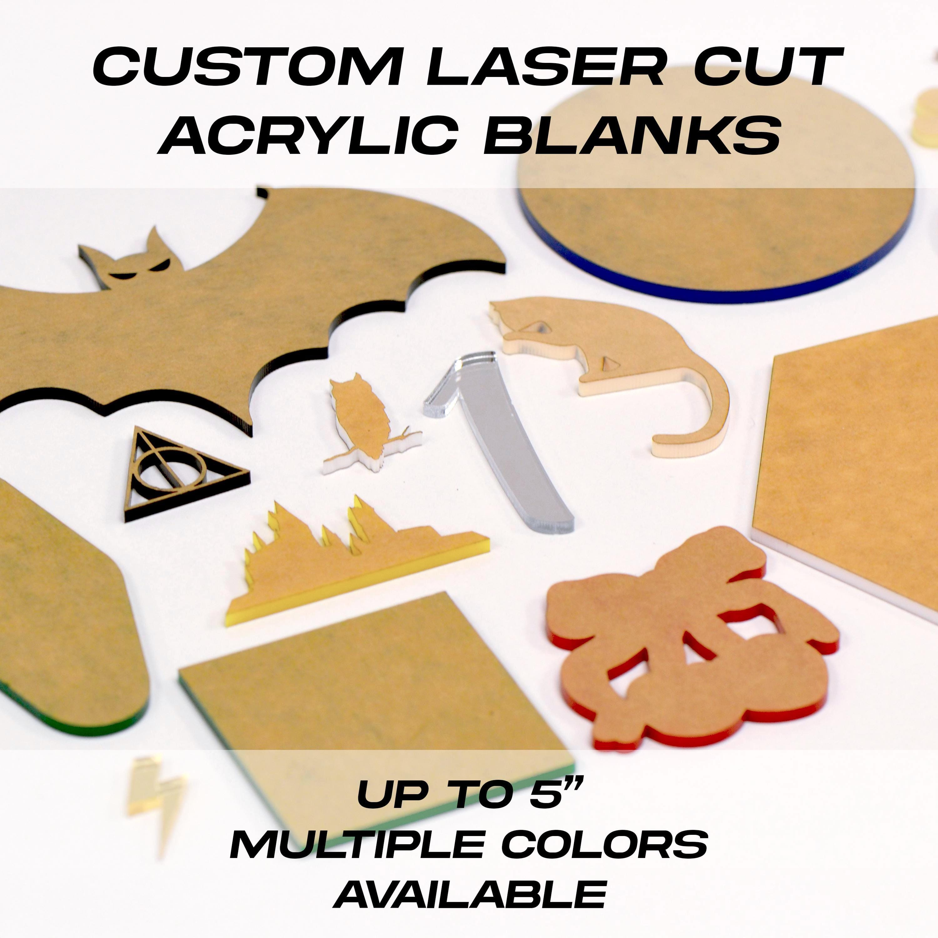 Custom Laser Cut Acrylic Blanks - 1/8