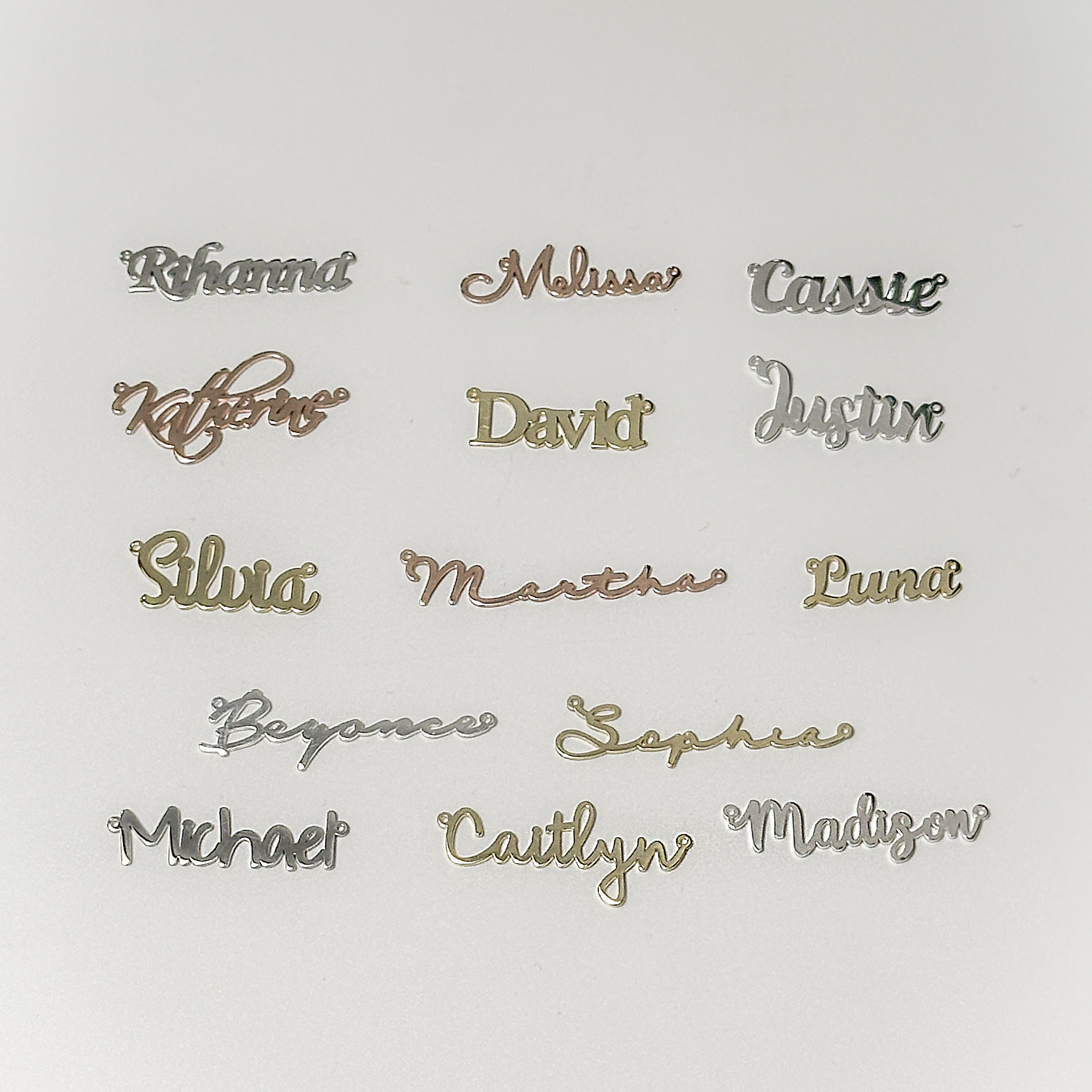 Custom Silver Name Pendant - Initial Letter Charm Connector for Jewelry Making, Necklace & Bracelet DIY Supplies 2 - MeasureMason Custom Silver Name Pendant - Initial Letter Charm Connector for Jewelry Making, Necklace & Bracelet DIY Supplies 2