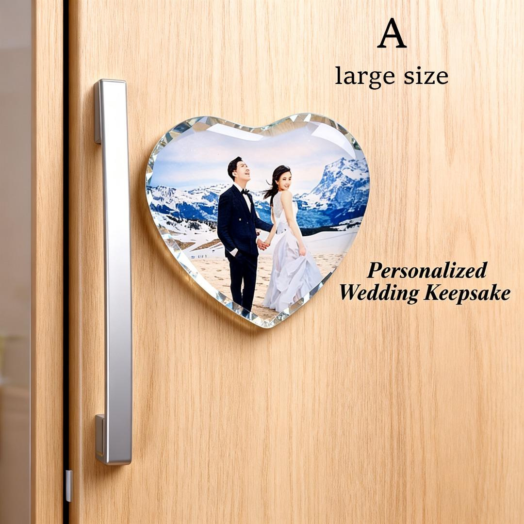 Custom Photo Heart Acrylic Fridge Magnet - Wedding Favor & Logo Decor 4 - MeasureMason Custom Photo Heart Acrylic Fridge Magnet - Wedding Favor & Logo Decor 4