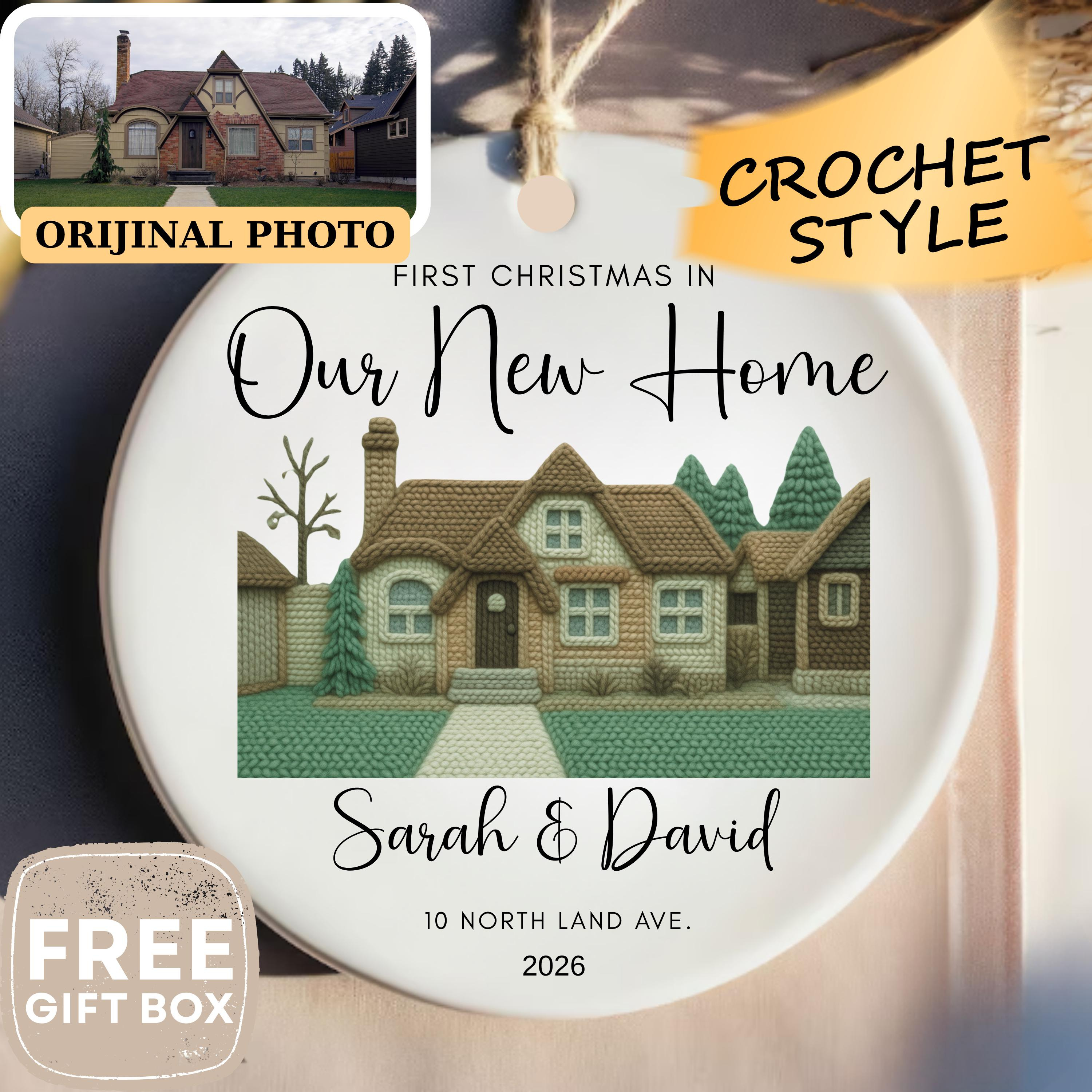 New Home Christmas Ornament, First Home Personalized Photo Ceramic Keepsake, Housewarming Gift New Home Christmas Ornament, First Home Personalized Photo Ceramic Keepsake, Housewarming Gift