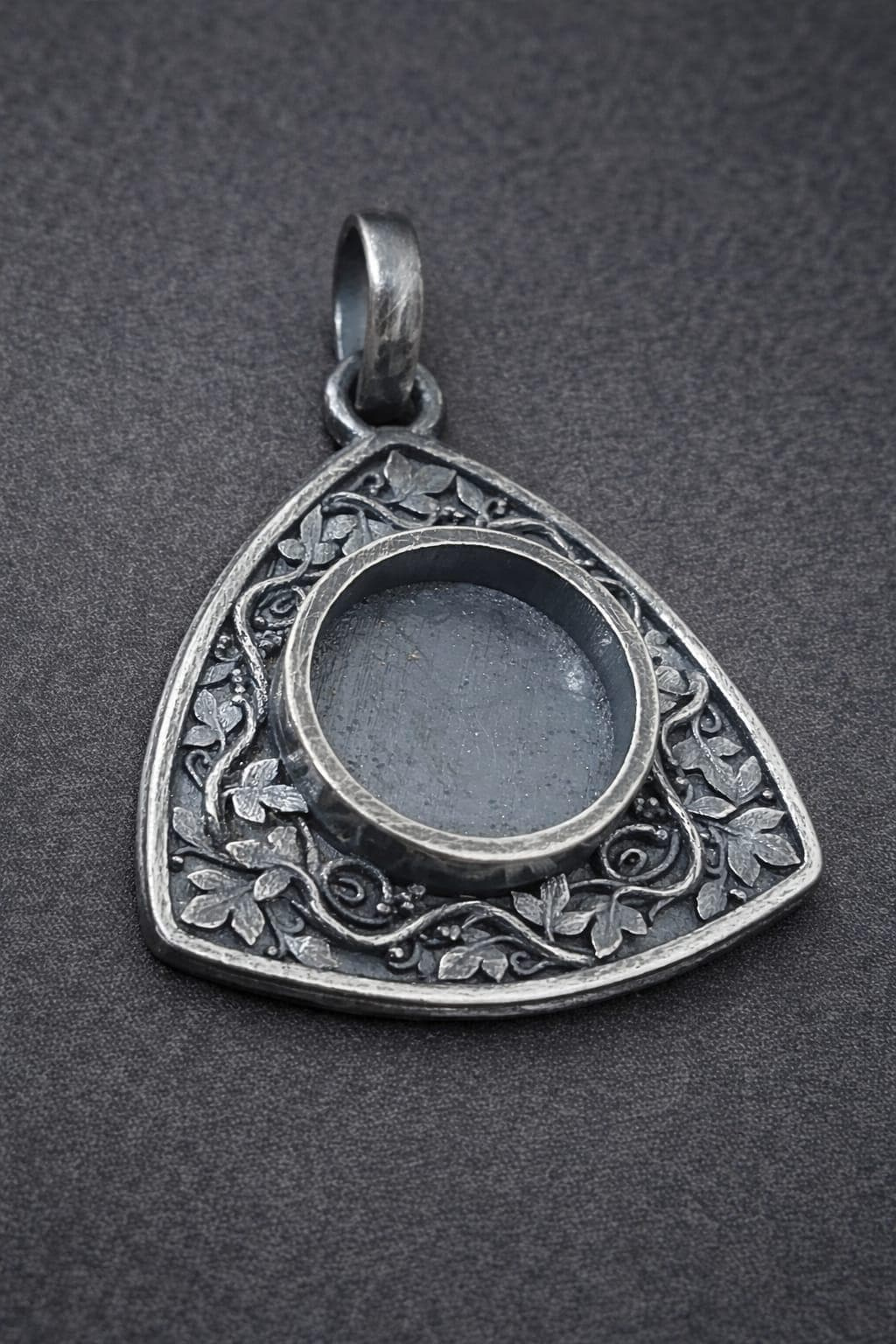 12mm Antique Silver Pendant Blank Bezel Setting, Gothic Floral Vine Design Cabochon Base for Jewelry Making 3 - MeasureMason 12mm Antique Silver Pendant Blank Bezel Setting, Gothic Floral Vine Design Cabochon Base for Jewelry Making 3