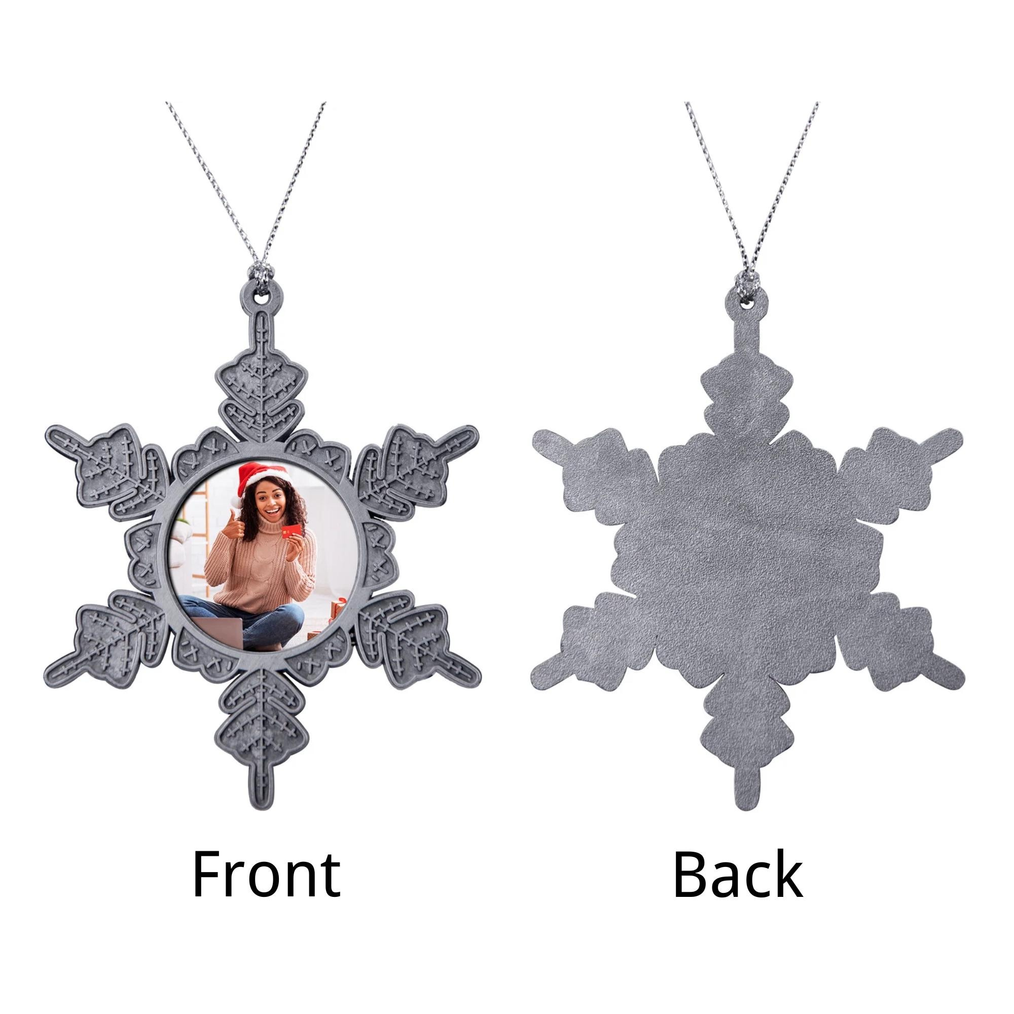 Blank Snowflake Christmas Ornament Sublimation Blanks, Metal Frame with Aluminum Insert, 10 Pack 4 - MeasureMason Blank Snowflake Christmas Ornament Sublimation Blanks, Metal Frame with Aluminum Insert, 10 Pack 4