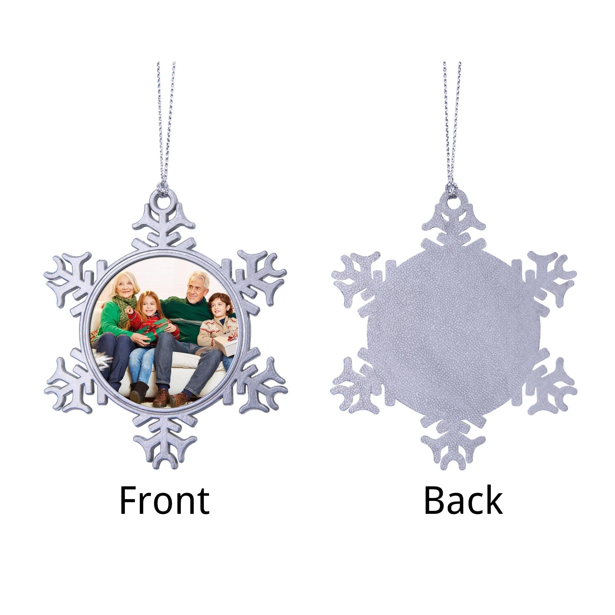 Blank Snowflake Christmas Ornament Sublimation Blanks, Metal Frame with Aluminum Insert, 10 Pack 2 - MeasureMason Blank Snowflake Christmas Ornament Sublimation Blanks, Metal Frame with Aluminum Insert, 10 Pack 2