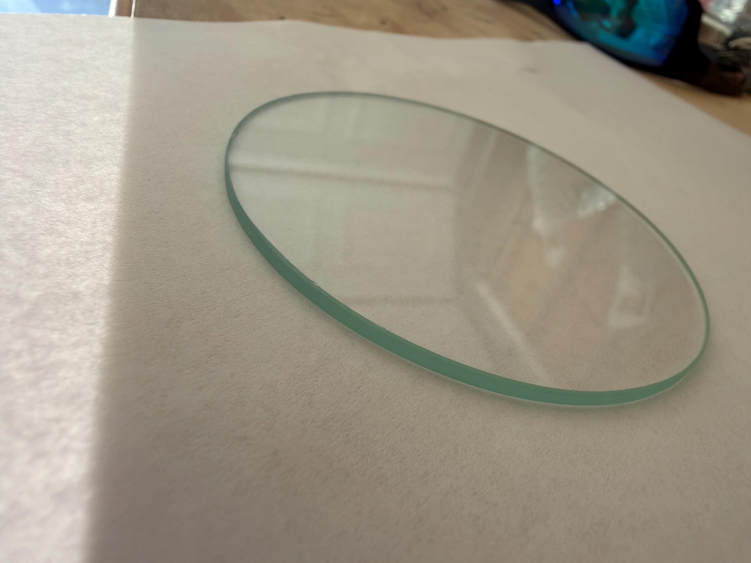 Custom Cut Round Clear Glass Disc 2.38mm Thin Replacement Glass for Lamps Frames 4 - MeasureMason Custom Cut Round Clear Glass Disc 2.38mm Thin Replacement Glass for Lamps Frames 4