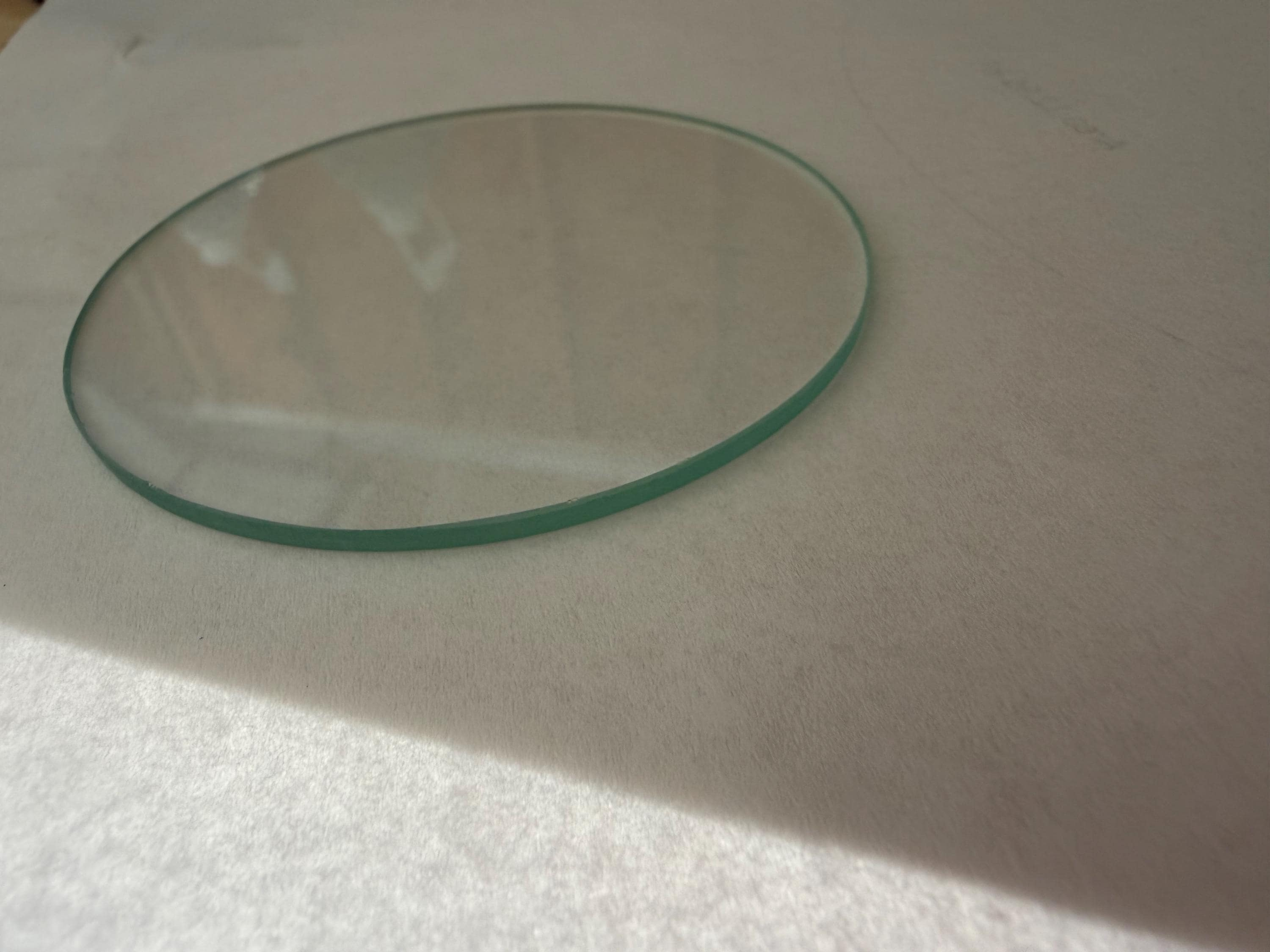 Custom Cut Round Clear Glass Disc 2.38mm Thin Replacement Glass for Lamps Frames 3 - MeasureMason Custom Cut Round Clear Glass Disc 2.38mm Thin Replacement Glass for Lamps Frames 3