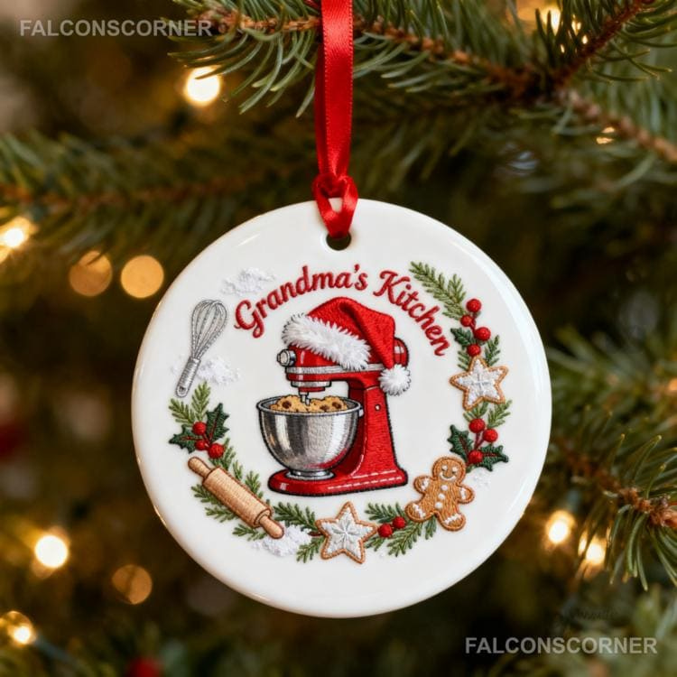 Personalized Grandma Mixer Christmas Ornament - Custom Name Baking Keepsake Gift for Grandma Personalized Grandma Mixer Christmas Ornament - Custom Name Baking Keepsake Gift for Grandma