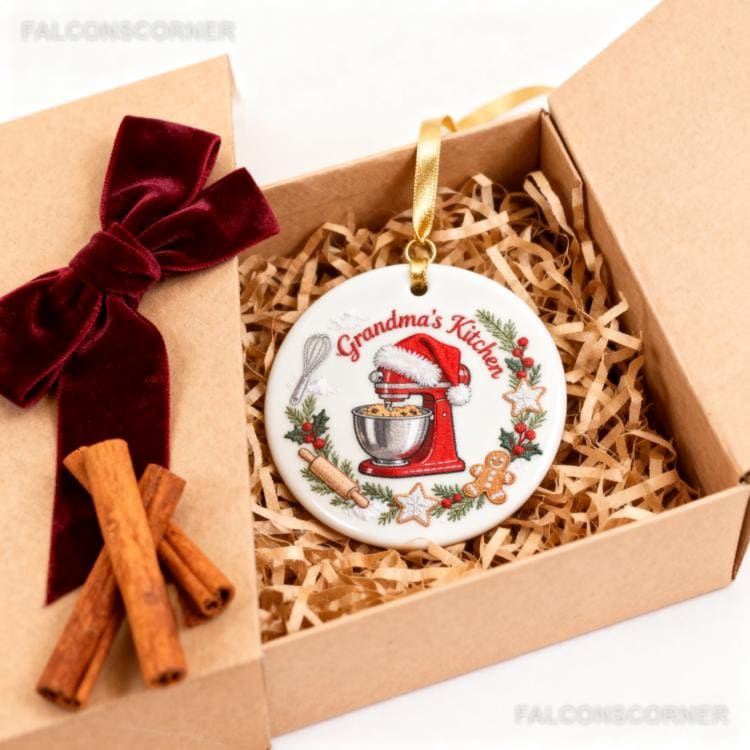 Personalized Grandma Mixer Christmas Ornament - Custom Name Baking Keepsake Gift for Grandma 1 - MeasureMason Personalized Grandma Mixer Christmas Ornament - Custom Name Baking Keepsake Gift for Grandma 1