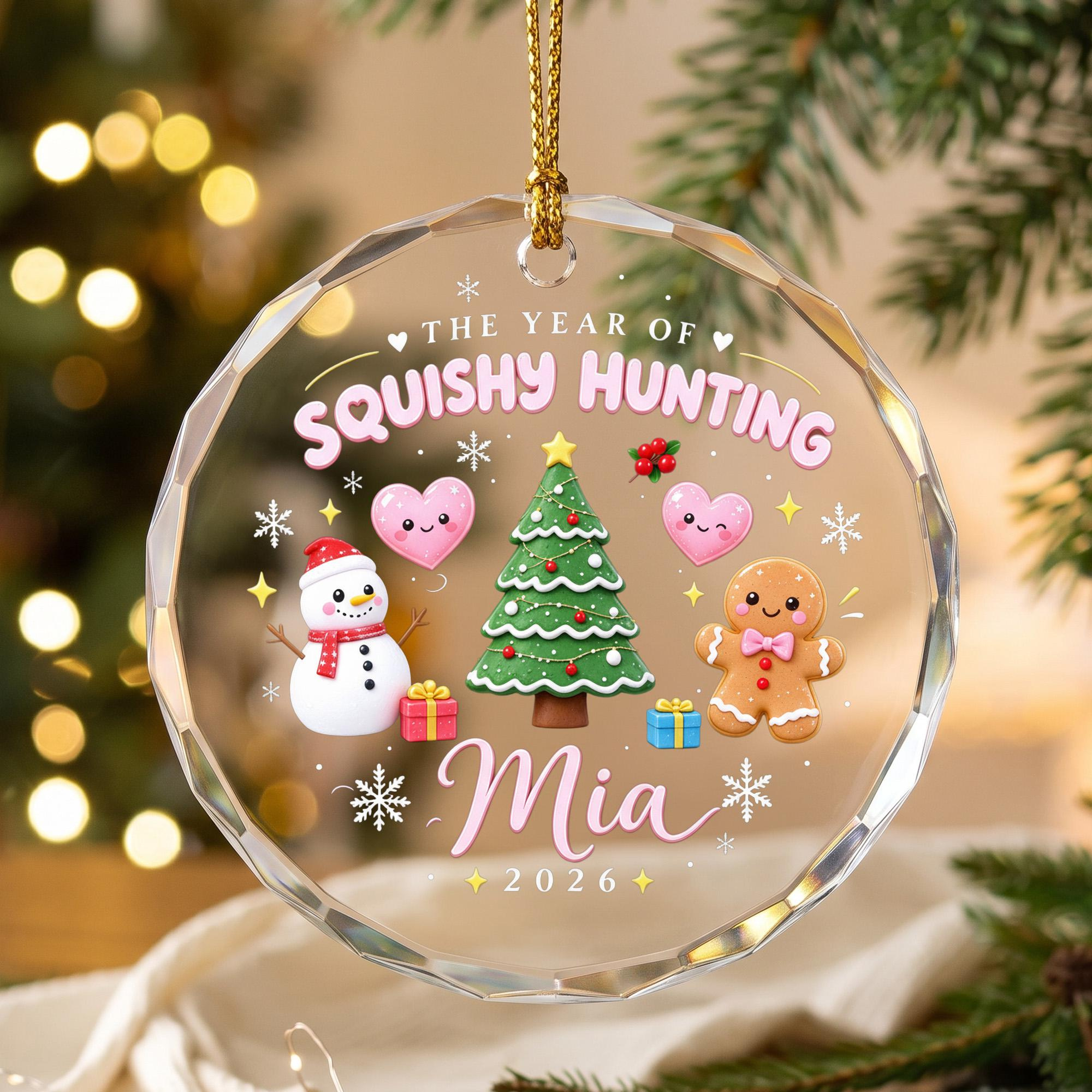 Personalized Squishy Hunting Glass Christmas Ornament 2026, Custom Name Holiday Keepsake for Kids 2 - MeasureMason Personalized Squishy Hunting Glass Christmas Ornament 2026, Custom Name Holiday Keepsake for Kids 2