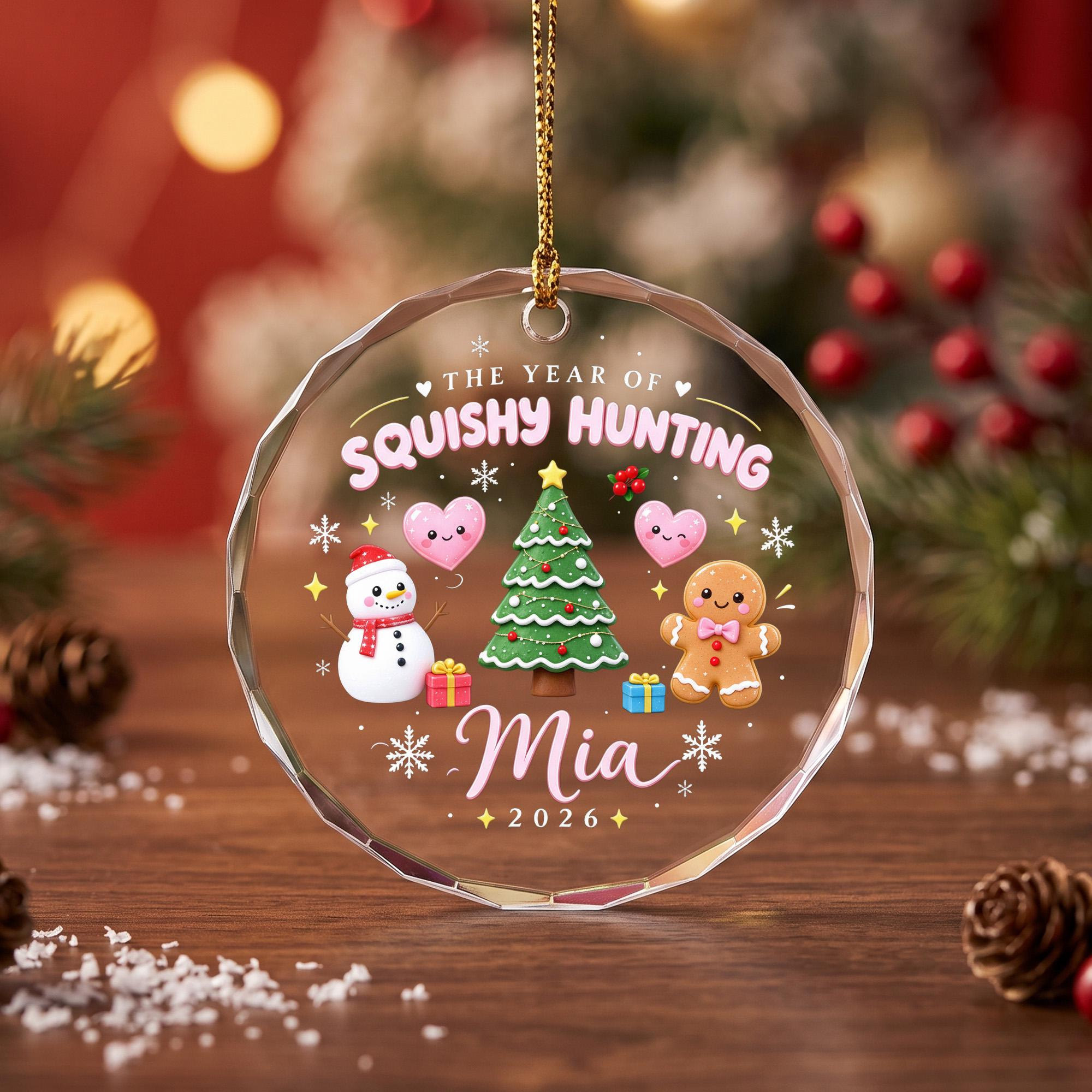 Personalized Squishy Hunting Glass Christmas Ornament 2026, Custom Name Holiday Keepsake for Kids 1 - MeasureMason Personalized Squishy Hunting Glass Christmas Ornament 2026, Custom Name Holiday Keepsake for Kids 1