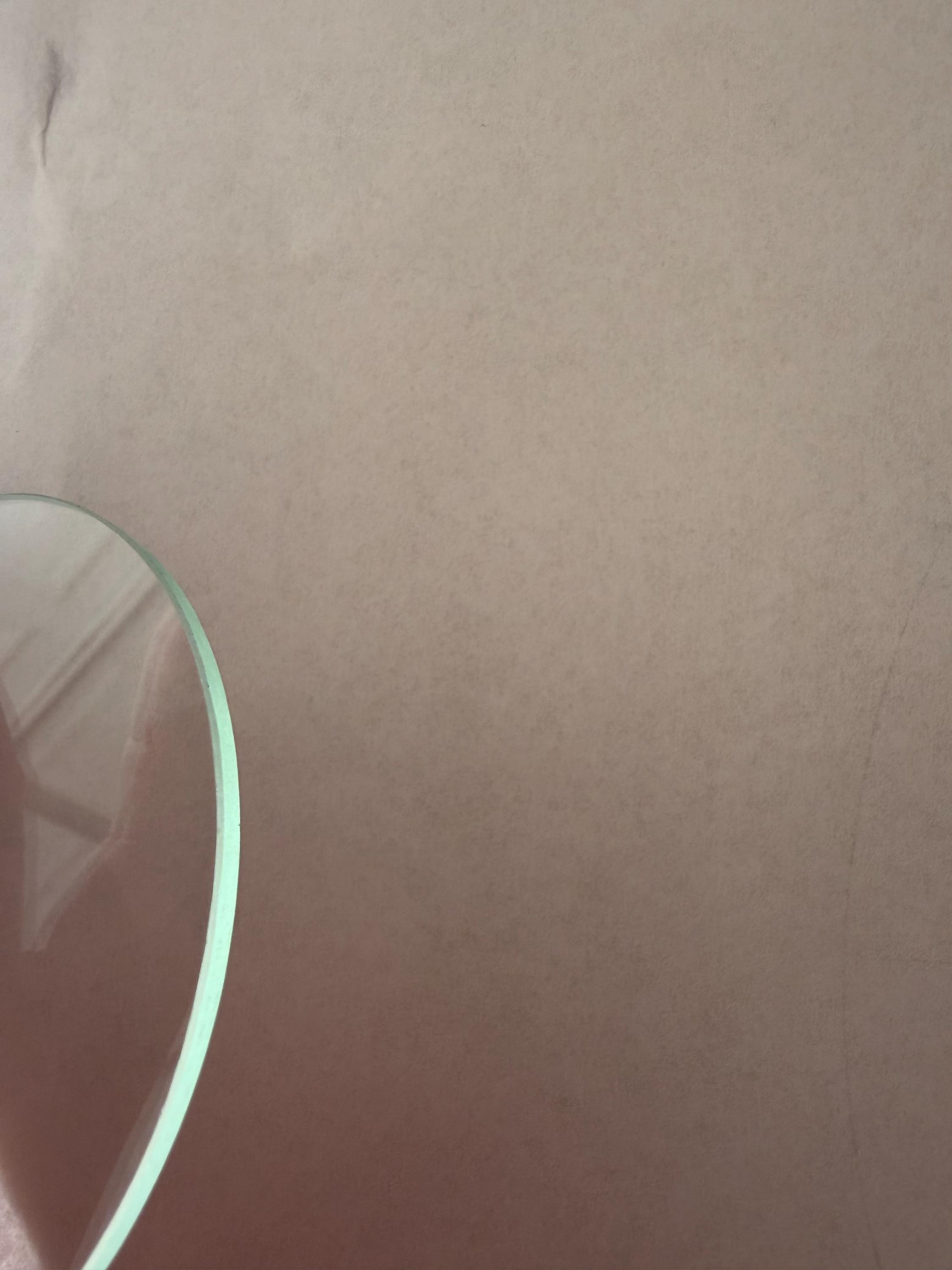 Custom Cut Round Clear Glass Disc 2.38mm Thin Replacement Glass for Lamps Frames 1 - MeasureMason Custom Cut Round Clear Glass Disc 2.38mm Thin Replacement Glass for Lamps Frames 1