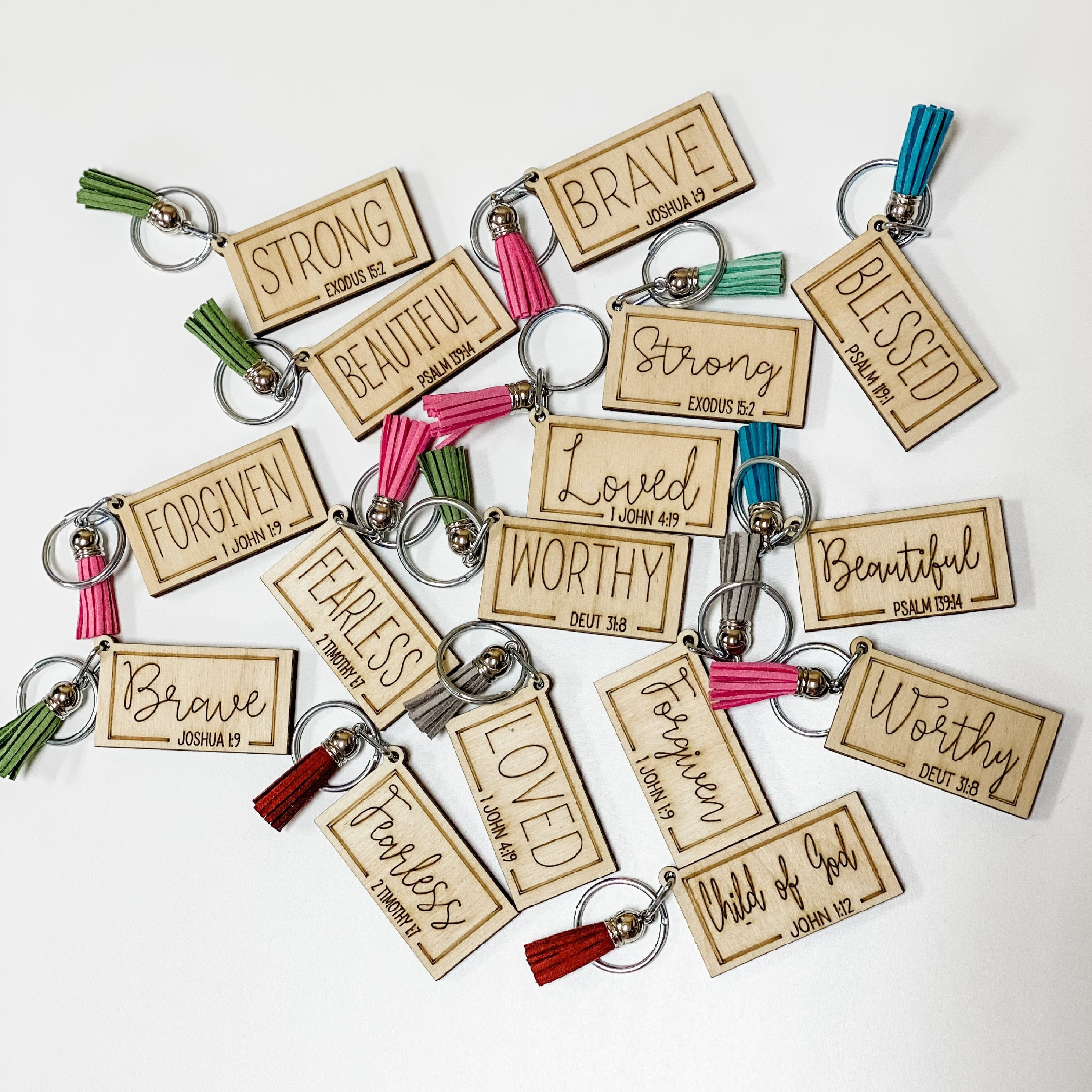 Bulk Pack of 100 Inspirational Keychains with Bible Verse Promises for Church, Graduation, Mother's Day Bulk Pack of 100 Inspirational Keychains with Bible Verse Promises for Church, Graduation, Mother's Day