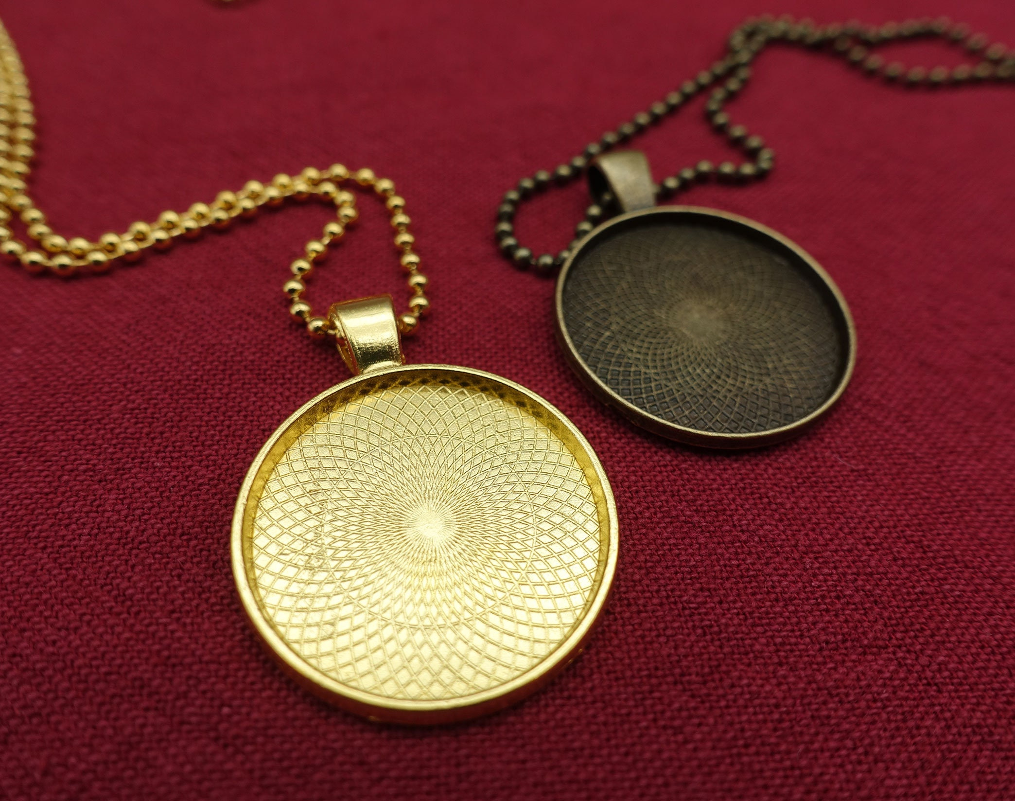 Round Embroidery Pendant Blank Frame 25mm – DIY Necklace Kit for Cross Stitch & Needlepoint Jewelry Making 3 - MeasureMason Round Embroidery Pendant Blank Frame 25mm – DIY Necklace Kit for Cross Stitch & Needlepoint Jewelry Making 3
