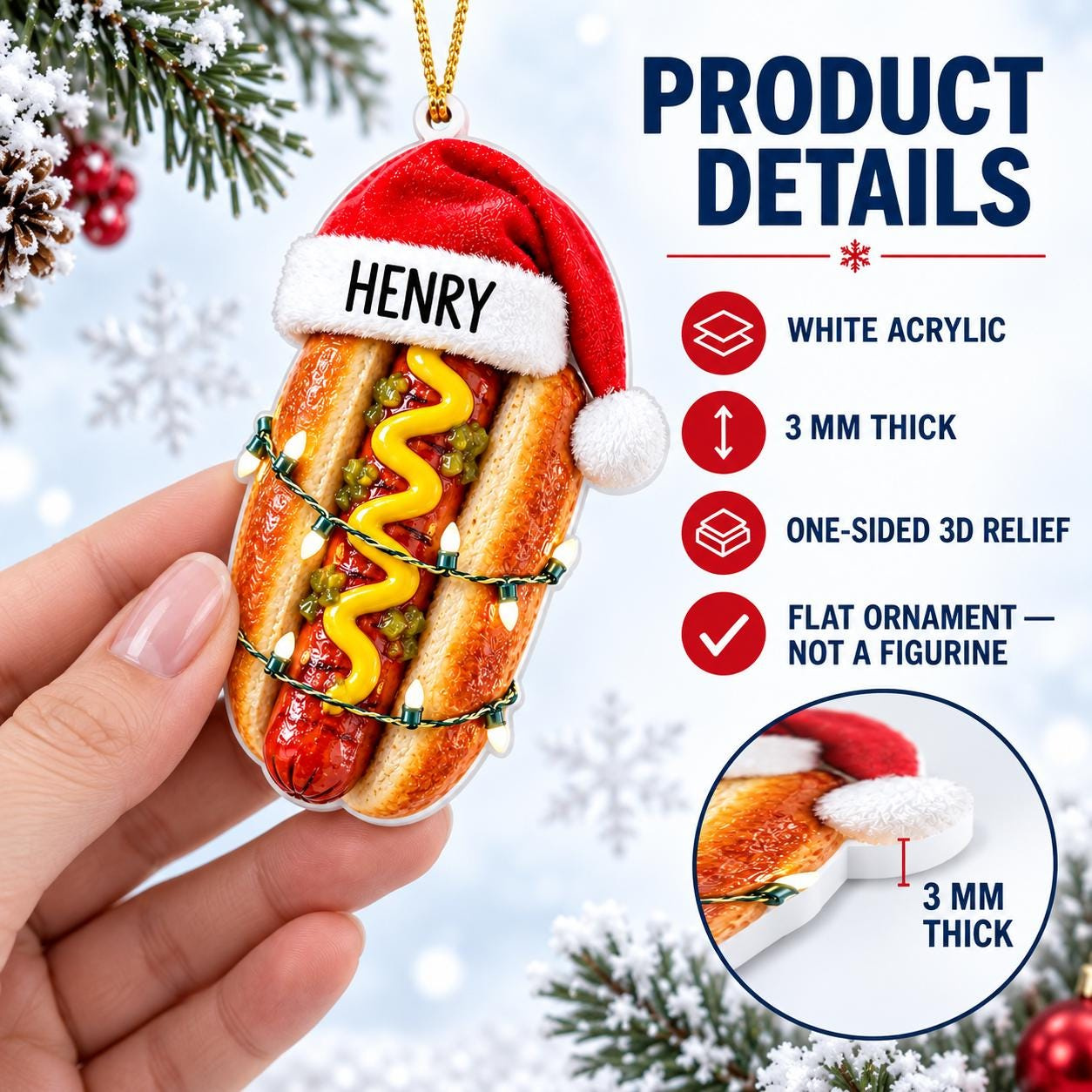 Personalized White Electric Car Christmas Ornament with Santa Hat, Custom Name EV Tree Decor, Modern Holiday Gift 1 - MeasureMason Personalized White Electric Car Christmas Ornament with Santa Hat, Custom Name EV Tree Decor, Modern Holiday Gift 1