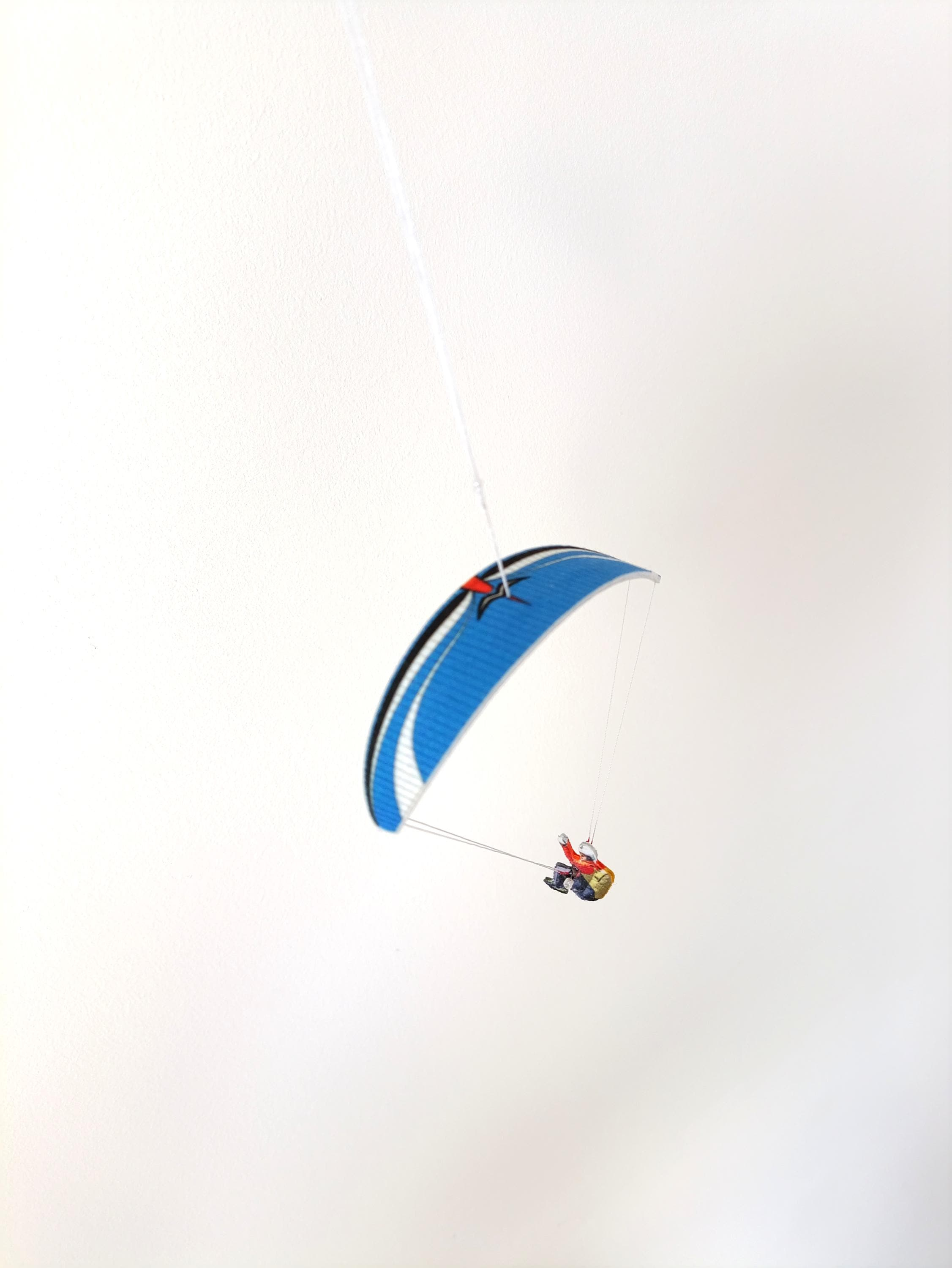 Felt Paraglider Hanging Ornament — Sky Lover Gift, Car Rearview Mirror & Room Decor 1 - MeasureMason Felt Paraglider Hanging Ornament — Sky Lover Gift, Car Rearview Mirror & Room Decor 1