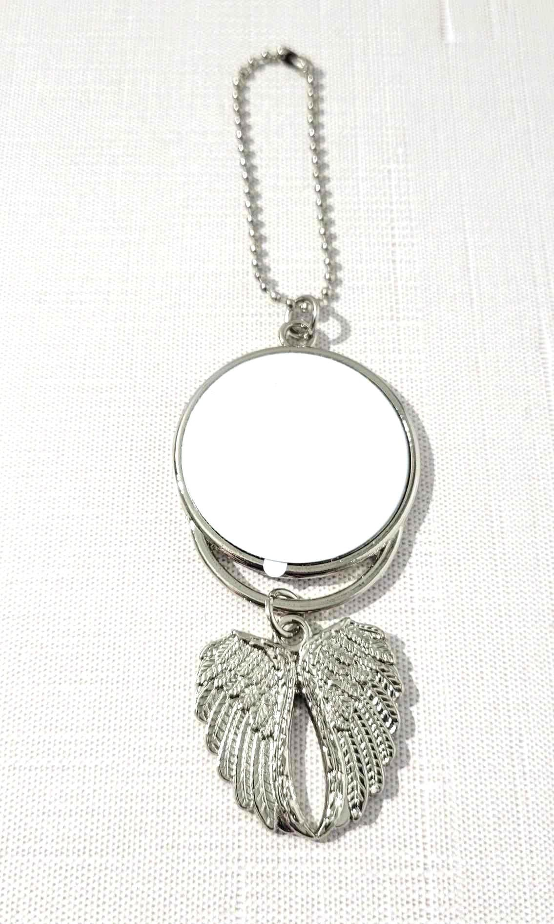 Angel Wings Car Charm Sublimation Blanks, Double Sided Printable Discs, Set of 10 for Memorial & Keepsake Gifts Angel Wings Car Charm Sublimation Blanks, Double Sided Printable Discs, Set of 10 for Memorial & Keepsake Gifts