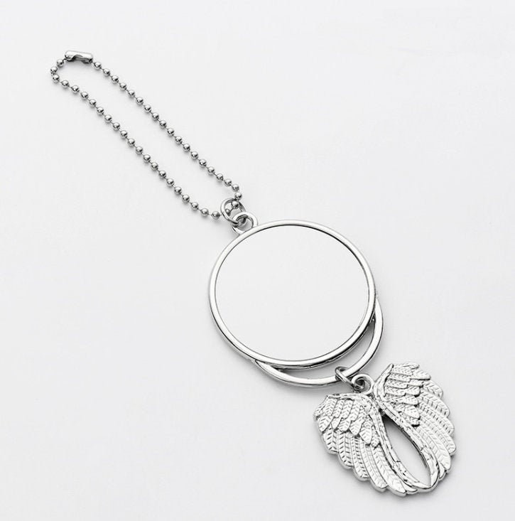 Angel Wings Car Charm Sublimation Blanks, Double Sided Printable Discs, Set of 10 for Memorial & Keepsake Gifts 3 - MeasureMason Angel Wings Car Charm Sublimation Blanks, Double Sided Printable Discs, Set of 10 for Memorial & Keepsake Gifts 3