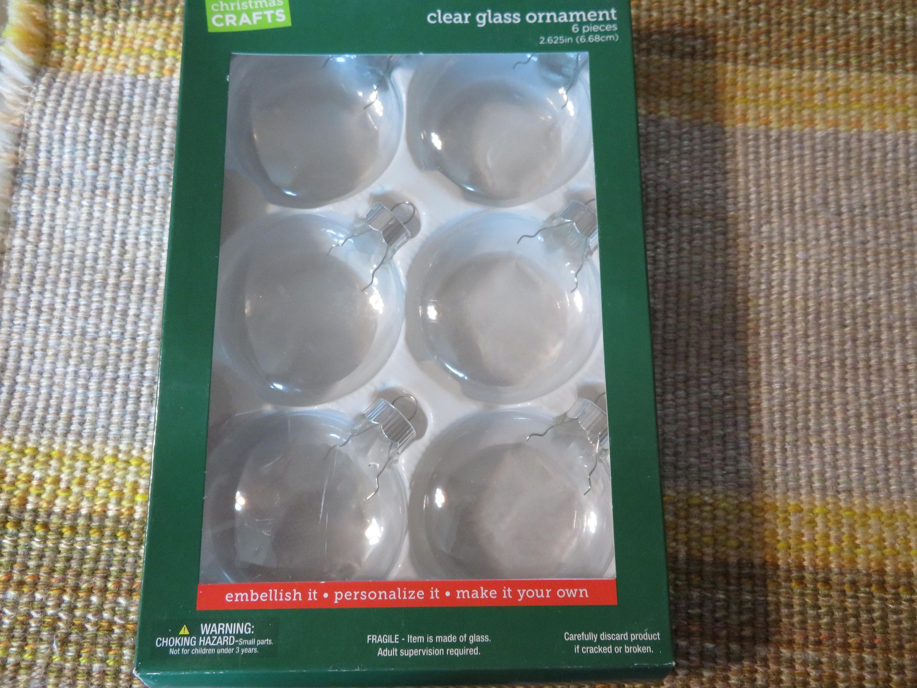Clear Glass Disc Ornaments 2.6 Inch Flat Round Blanks for DIY Christmas Decorating, 6 Pack Clear Glass Disc Ornaments 2.6 Inch Flat Round Blanks for DIY Christmas Decorating, 6 Pack
