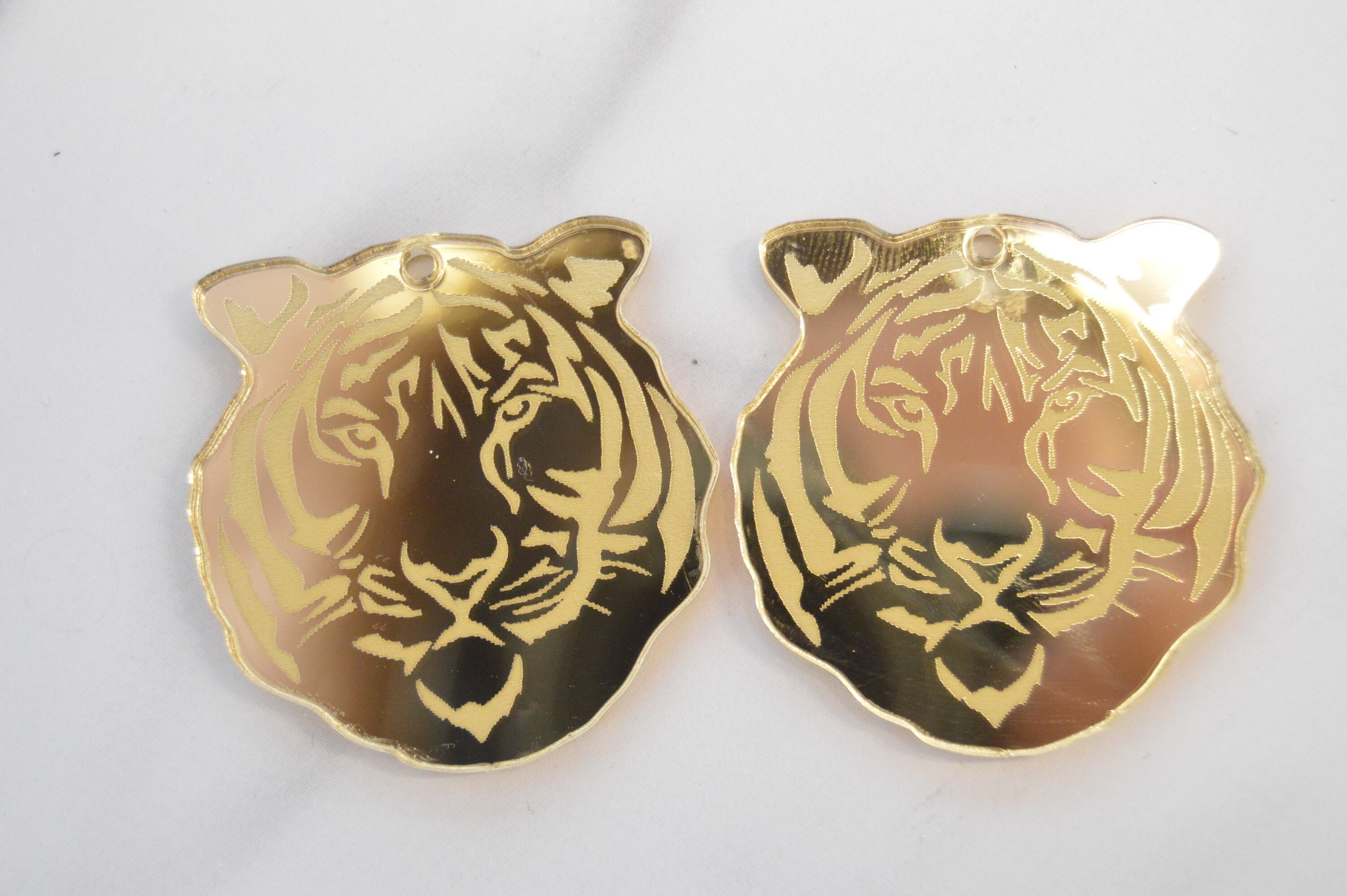 Tiger Earring Blanks - Acrylic DIY Jewelry Making Supplies for Engraved Animal Earrings 4 - MeasureMason Tiger Earring Blanks - Acrylic DIY Jewelry Making Supplies for Engraved Animal Earrings 4