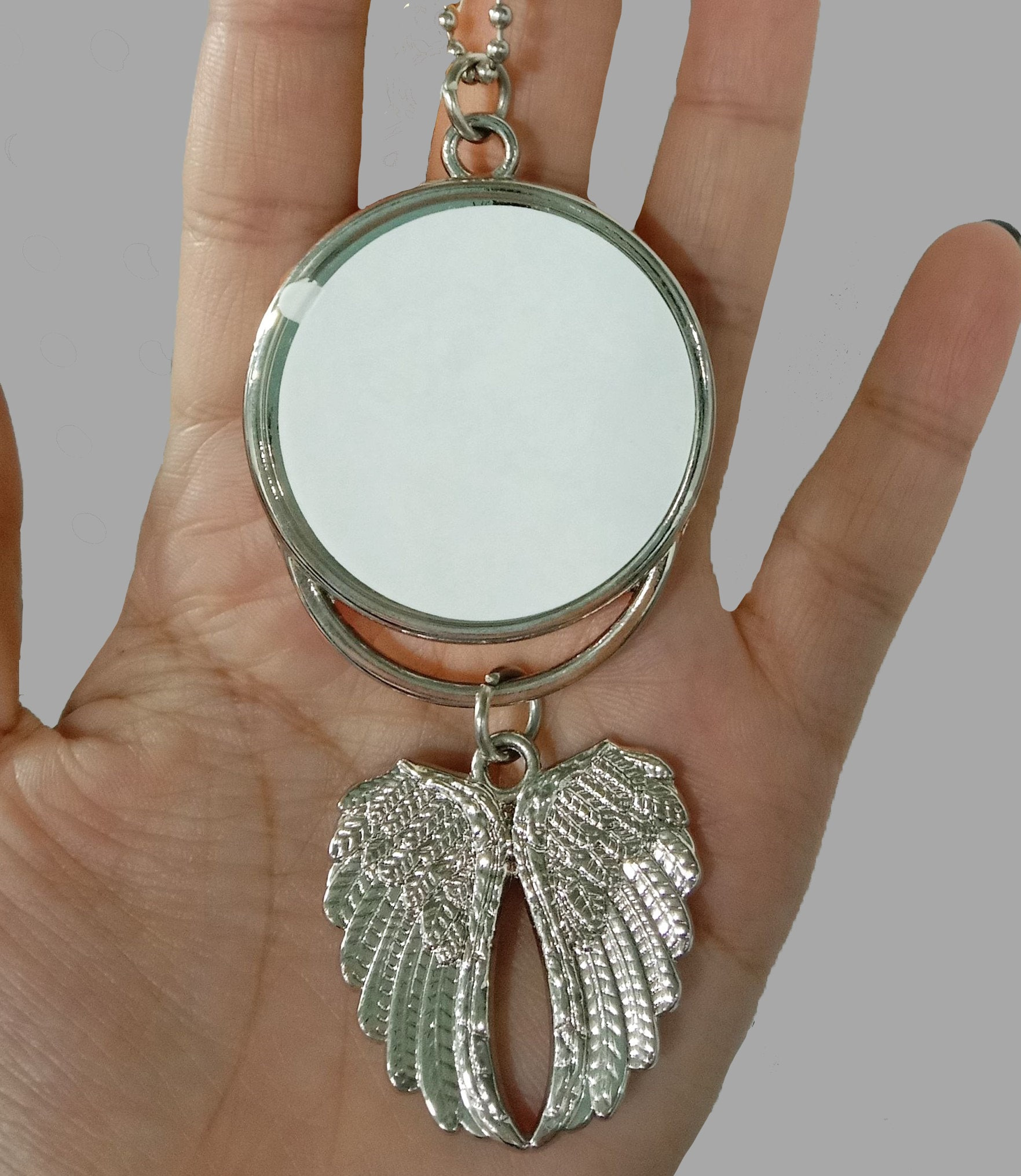 Angel Wings Car Charm Sublimation Blanks, Double Sided Printable Discs, Set of 10 for Memorial & Keepsake Gifts 1 - MeasureMason Angel Wings Car Charm Sublimation Blanks, Double Sided Printable Discs, Set of 10 for Memorial & Keepsake Gifts 1