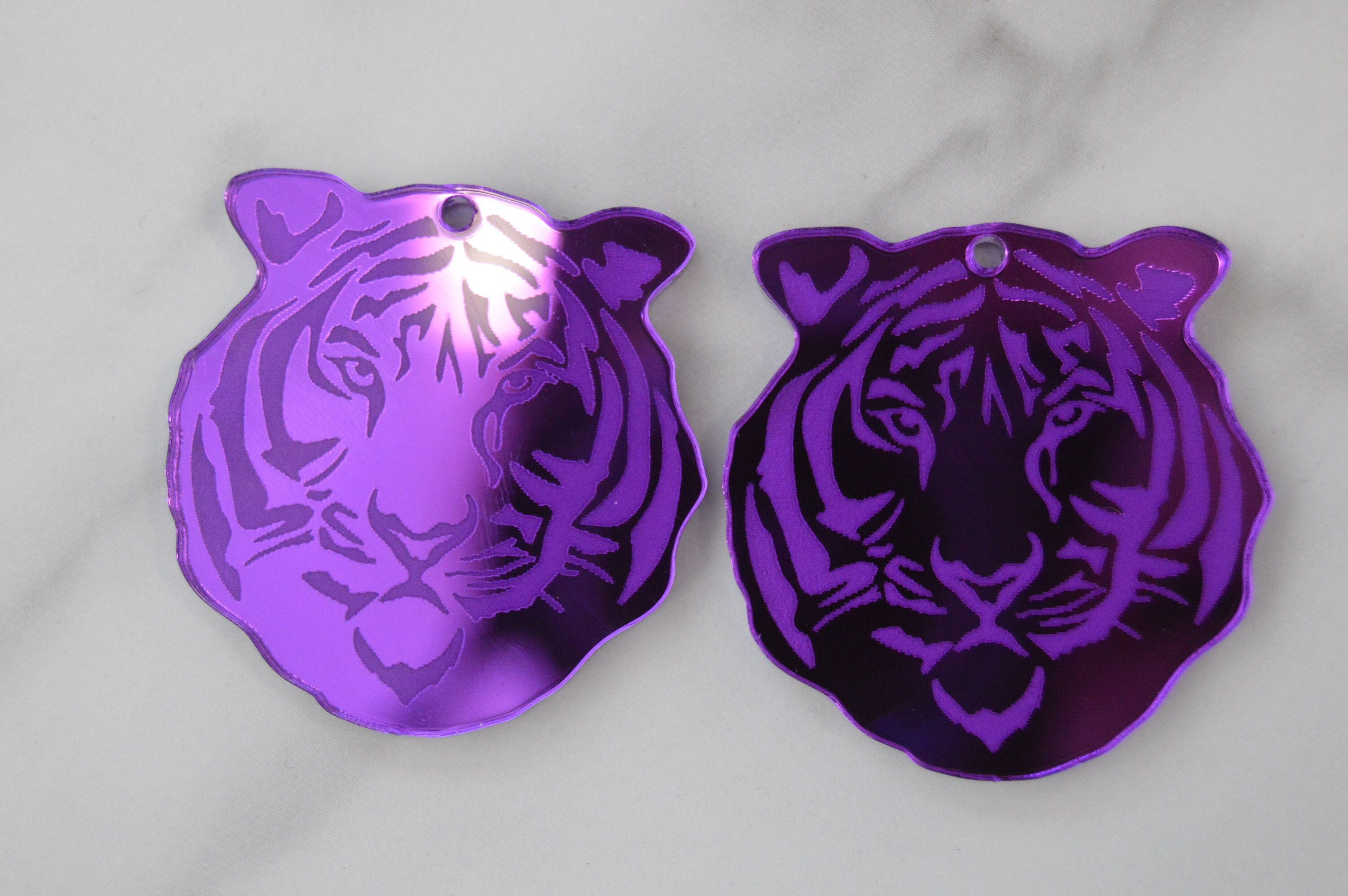 Tiger Earring Blanks - Acrylic DIY Jewelry Making Supplies for Engraved Animal Earrings 2 - MeasureMason Tiger Earring Blanks - Acrylic DIY Jewelry Making Supplies for Engraved Animal Earrings 2