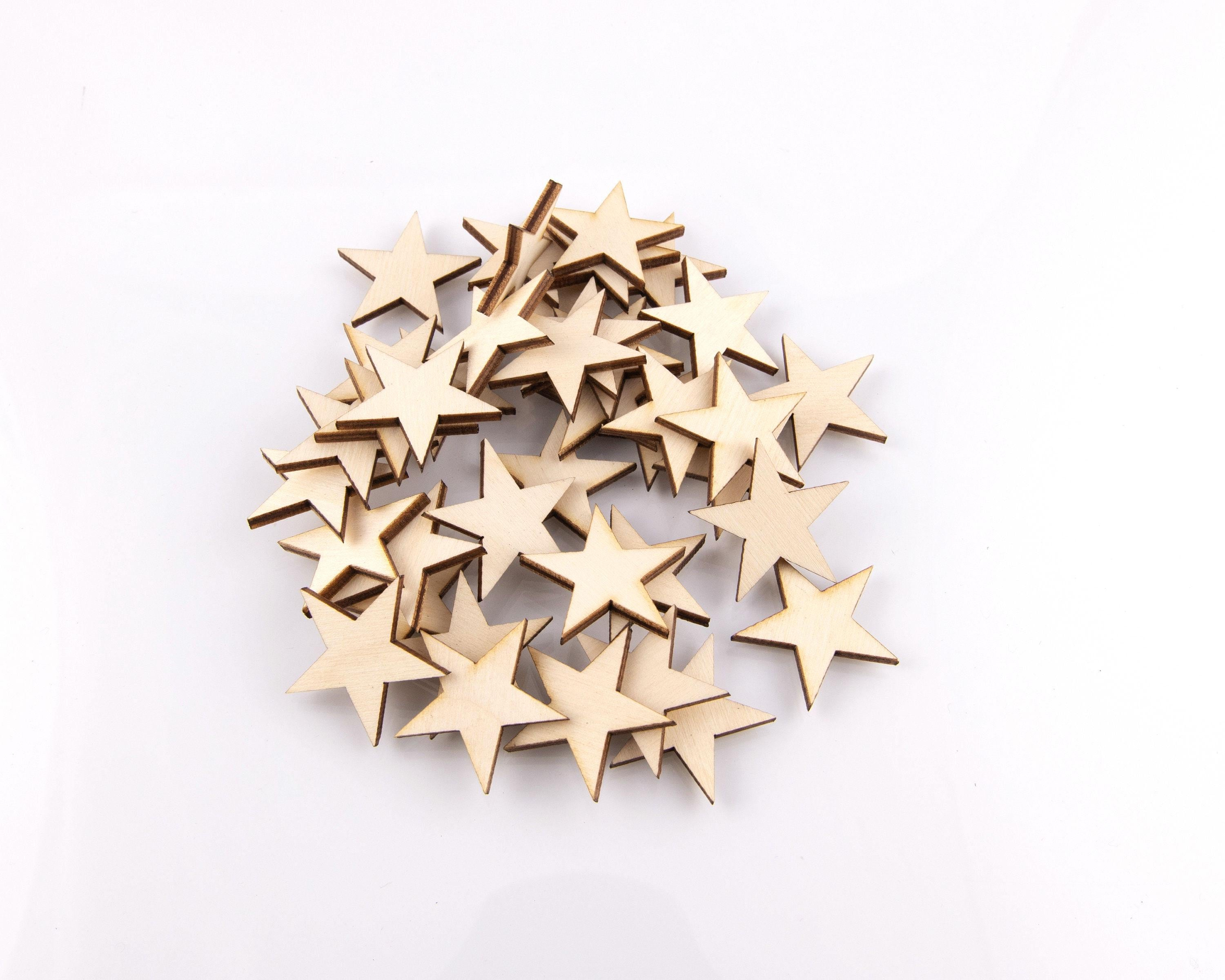Wood Stars for Crafts, Wedding Decor, Flag Projects and Party Decorations 2 - MeasureMason Wood Stars for Crafts, Wedding Decor, Flag Projects and Party Decorations 2